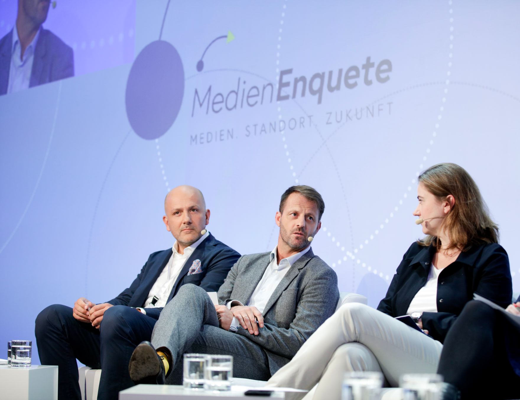 Am 8. Juni 2018 setzte Bundesminister Gernot Bl&uuml;mel seine Teilnahme am medienpolitischen Diskurs "MedienEnquete" fort.