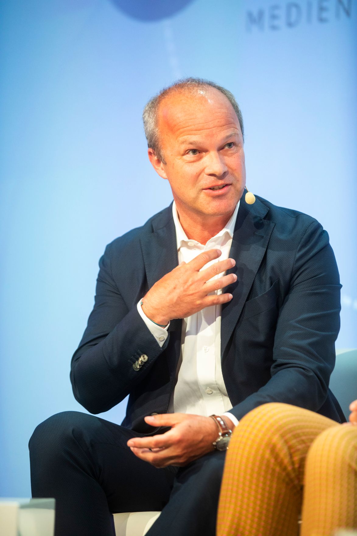 Am 8. Juni 2018 setzte Bundesminister Gernot Bl&uuml;mel seine Teilnahme am medienpolitischen Diskurs &quot;MedienEnquete&quot; fort. Im Bild der Vorstandsvorsitzende der Styria Media Group AG Markus Mair.