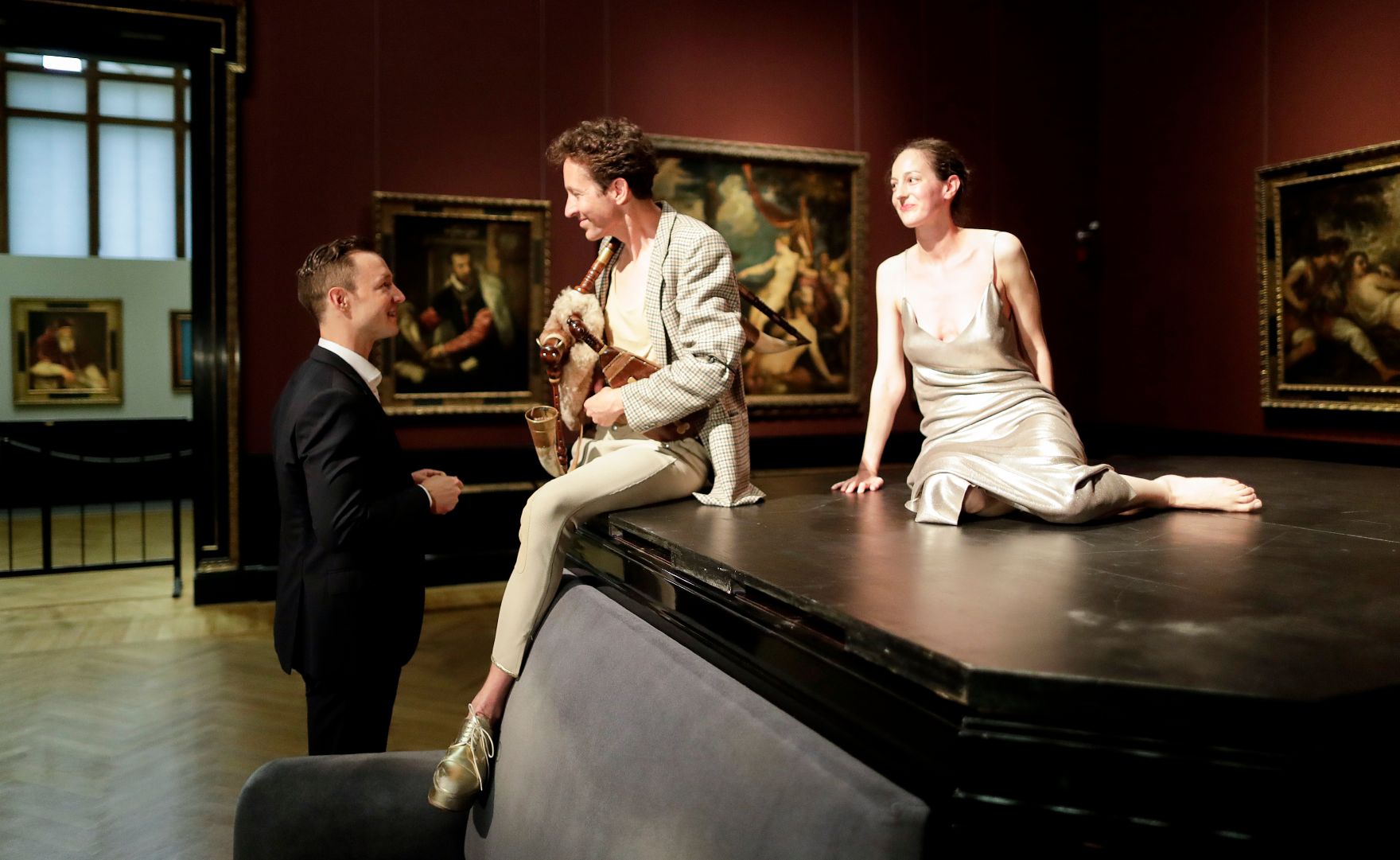 Am 25. Juni 2018 nahm Bundesminister Gernot Bl&uuml;mel (l.) an der Pressekonferenz zum Kulturprogramm des &ouml;sterreichischen EU-Ratsvorsitzes teil.