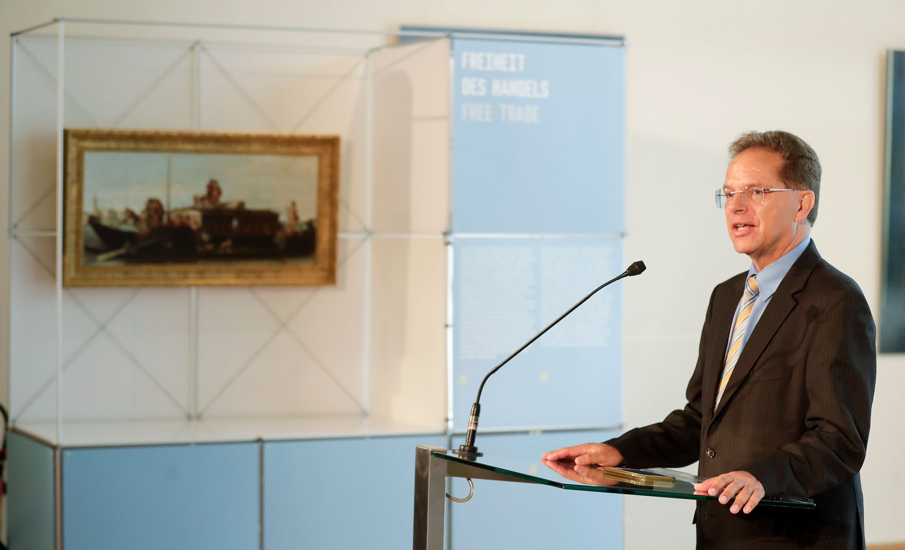Am 25. Juni 2018 nahm Bundesminister Gernot Bl&uuml;mel an der Pressekonferenz zum Kulturprogramm des &ouml;sterreichischen EU-Ratsvorsitzes teil. Im Bild der Vize-Vorstand der Wiener Philharmoniker Alexander Steinberger.