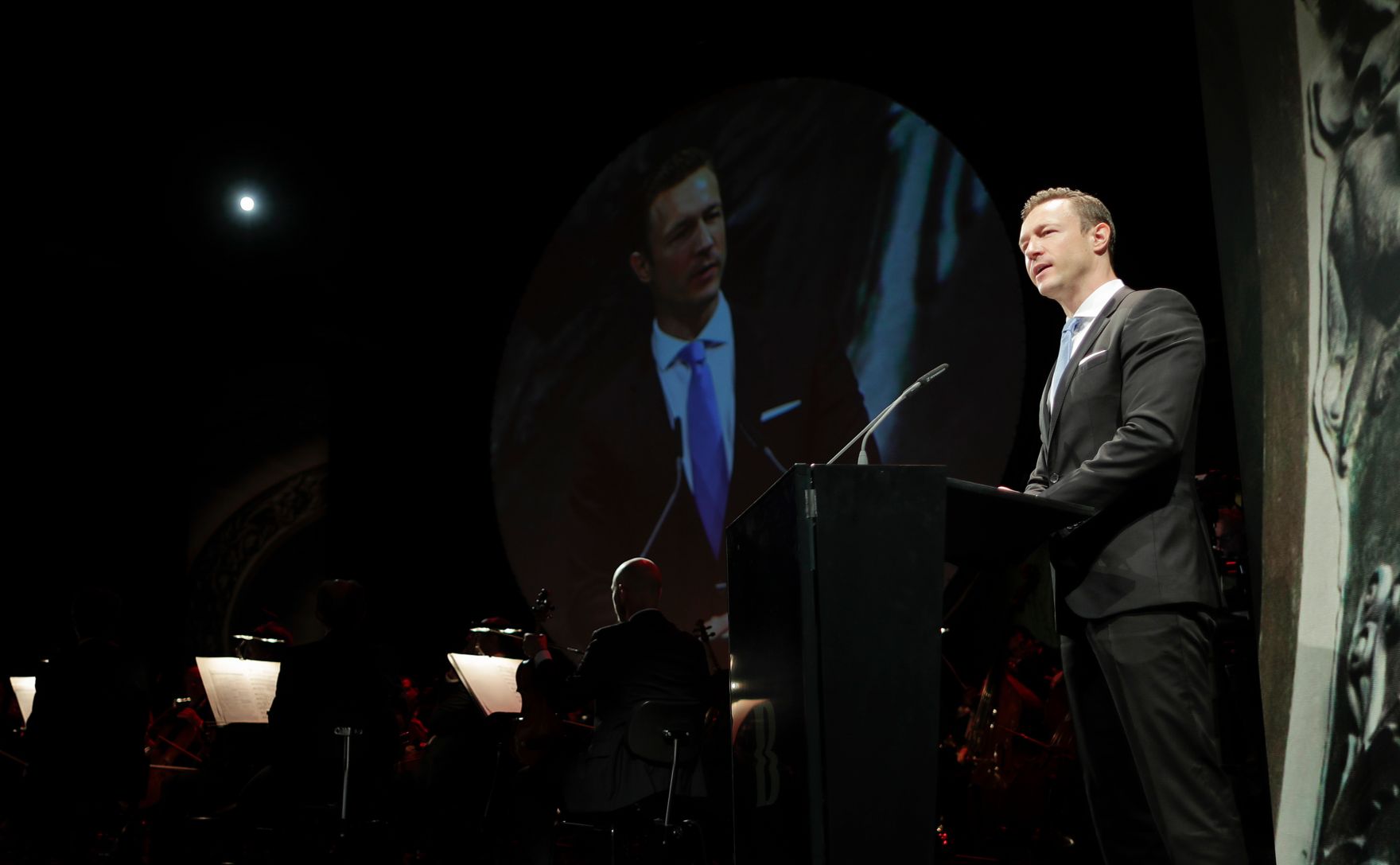 Am 18. Juli 2018 reiste Bundesminister Gernot Bl&uuml;mel (im Bild) anl&auml;sslich der Er&ouml;ffnung der Bregenzer Festspiele nach Bregenz.
