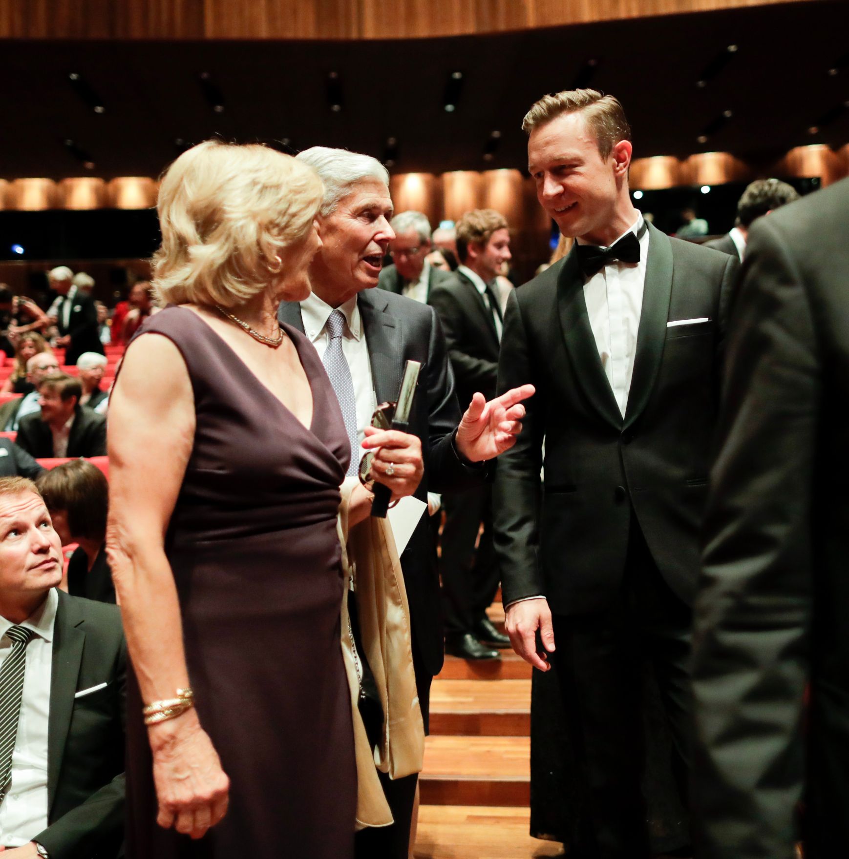 Am 18. Juli 2018 reiste Bundesminister Gernot Bl&uuml;mel (r.) anl&auml;sslich der Er&ouml;ffnung der Bregenzer Festspiele nach Bregenz.