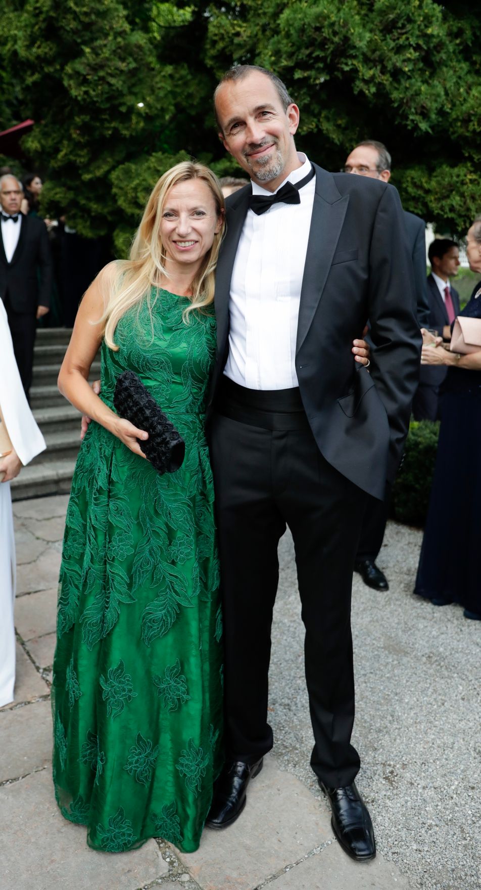 Am 26. Juli 2018 reiste Bundesminister Gernot Bl&uuml;mel anl&auml;sslich der Er&ouml;ffnung der Salzburger Festspiele nach Salzburg. Im Bild Bundesministerin Juliane Bogner-Strau&szlig; (l.) mit ihrem Gatten Erik Bogner (r.) beim Abendempfang.