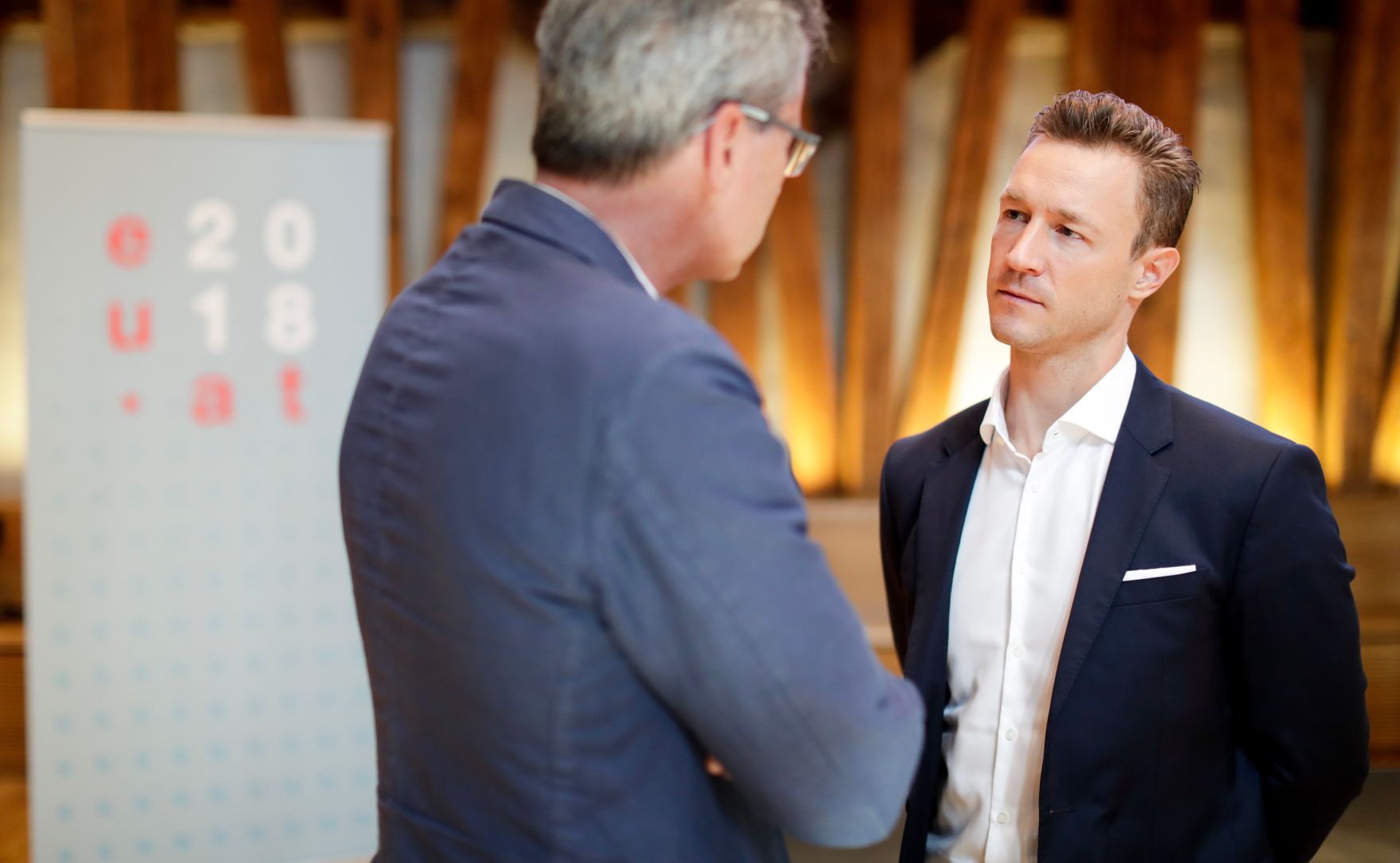 Am 13. September 2018 nahm Bundesminister Gernot Bl&uuml;mel (r.) an der Europ&auml;ischen Konferenz f&uuml;r Architekturpolitik in der TU Wien teil.