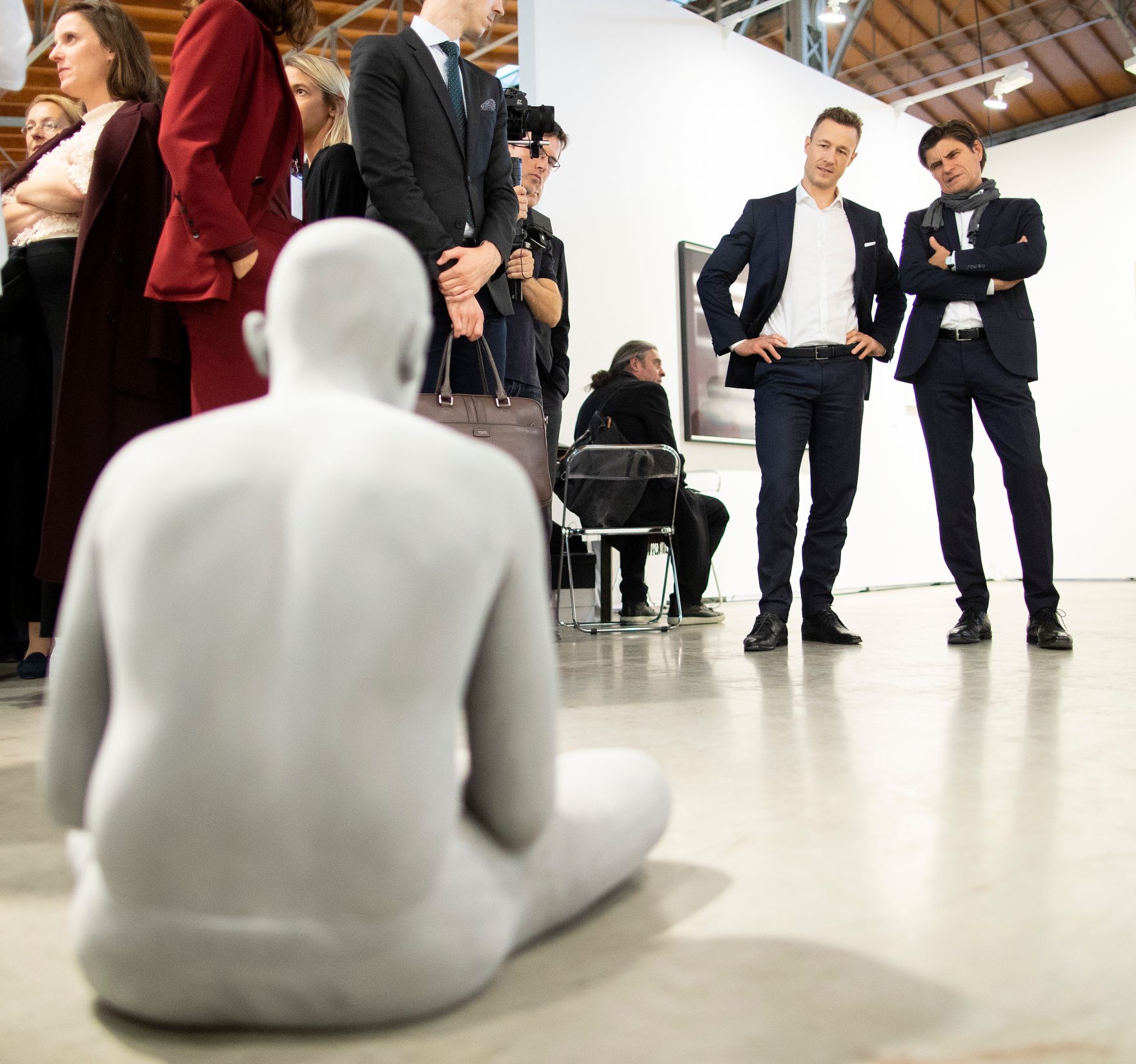 Am 26. September 2018 besuchte Bundesminister Gernot Bl&uuml;mel (2.v.r.) die viennacontemporary, &Ouml;sterreichs internationale Kunstmesse in der Marx Halle Wien.