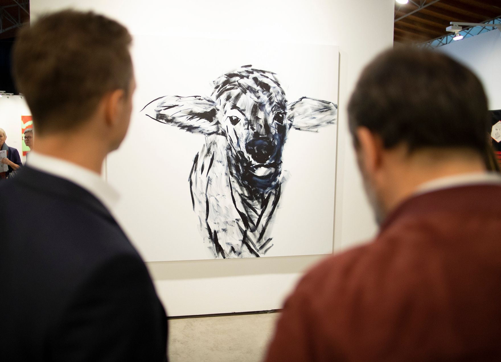 Am 26. September 2018 besuchte Bundesminister Gernot Bl&uuml;mel (l.) die viennacontemporary, &Ouml;sterreichs internationale Kunstmesse in der Marx Halle Wien.