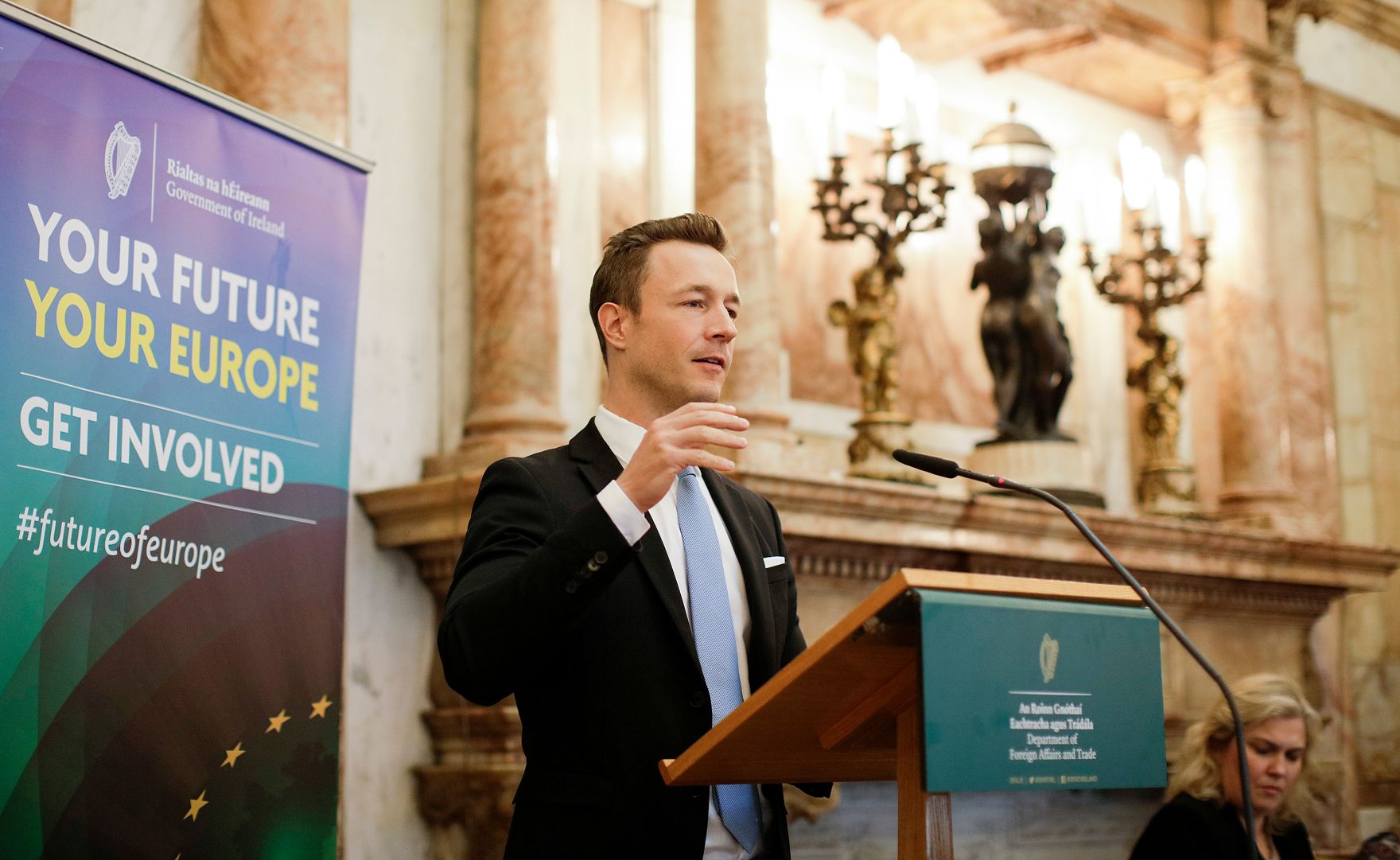 Am 12. Oktober 2018 reiste Bundesminister Gernot Bl&uuml;mel (im Bild) anl&auml;sslich eines Arbeitsbesuchs nach Dublin.