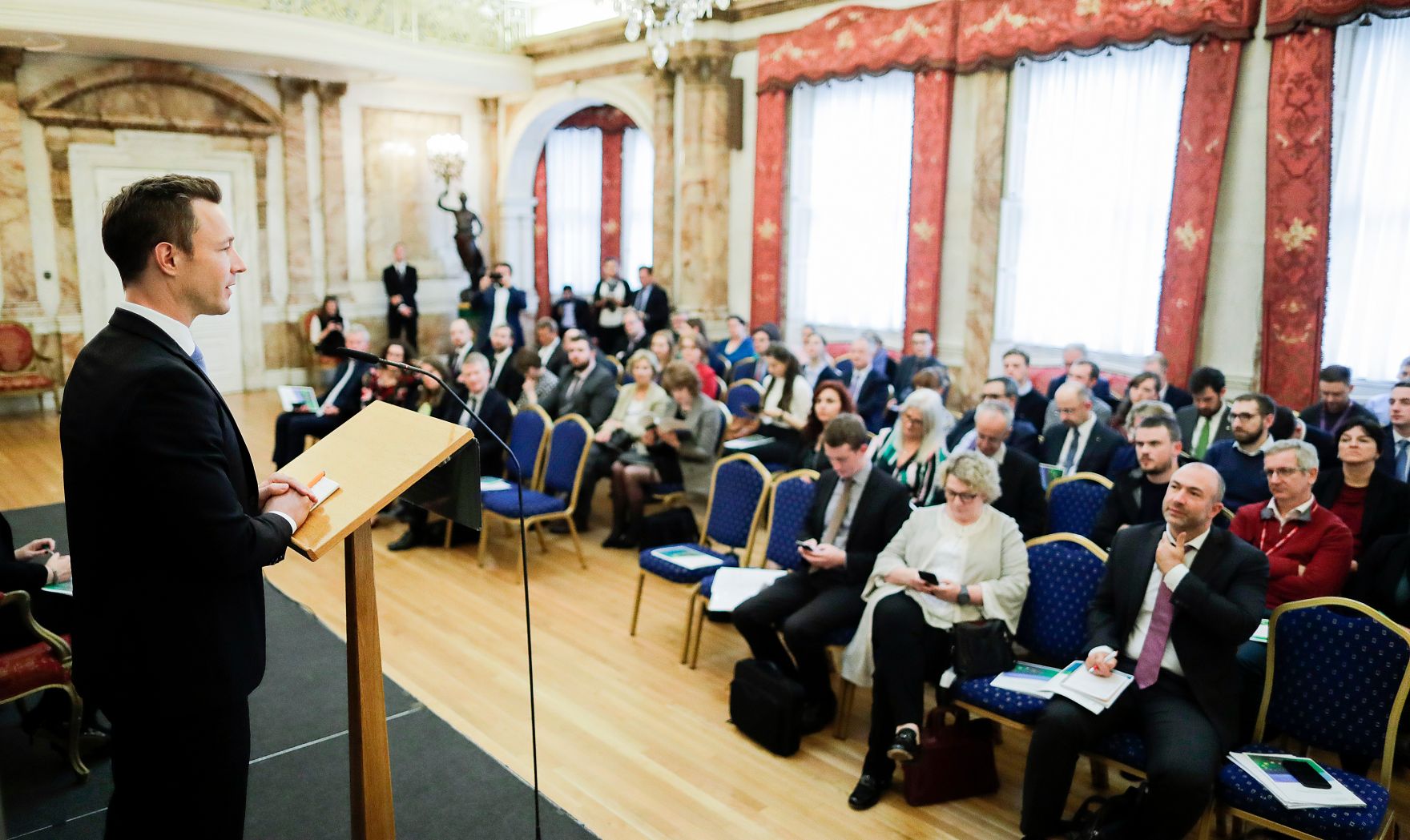 Am 12. Oktober 2018 reiste Bundesminister Gernot Bl&uuml;mel (l.) anl&auml;sslich eines Arbeitsbesuchs nach Dublin.