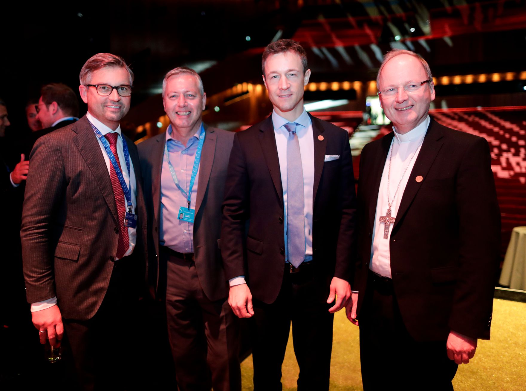 Am 15. November 2018 nahm Bundesminister Gernot Bl&uuml;mel (2.v.r.) an der Subsidiarit&auml;tskonferenz in Bregenz teil. Im Bild mit dem Bischof von Feldkirch Benno Elbs (r.).