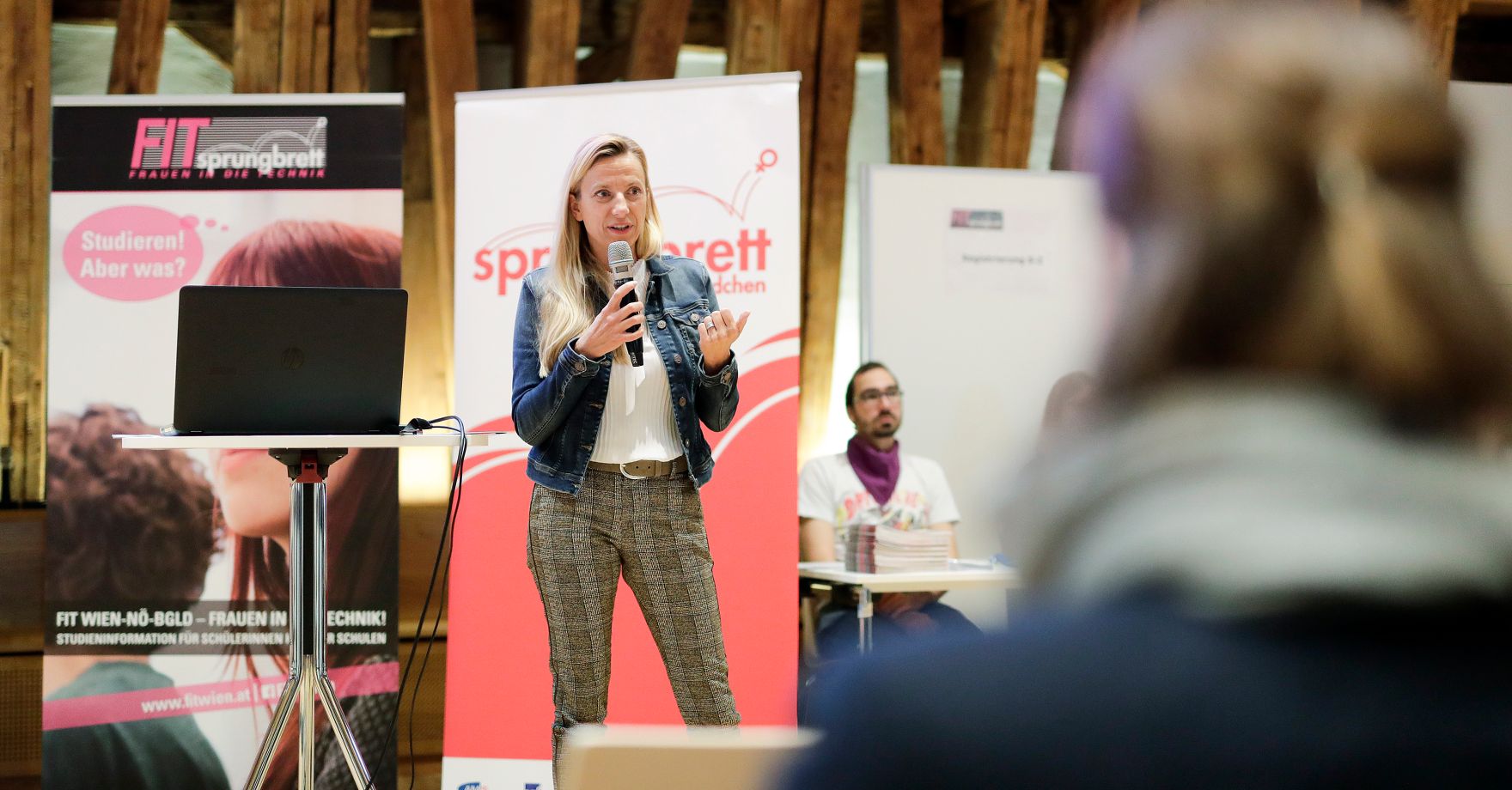 Am 28. J&auml;nner 2019 er&ouml;ffnete Bundesministerin Juliane Bogner-Strau&szlig; (im Bild) die Frauen in der Technik - Infomesse.