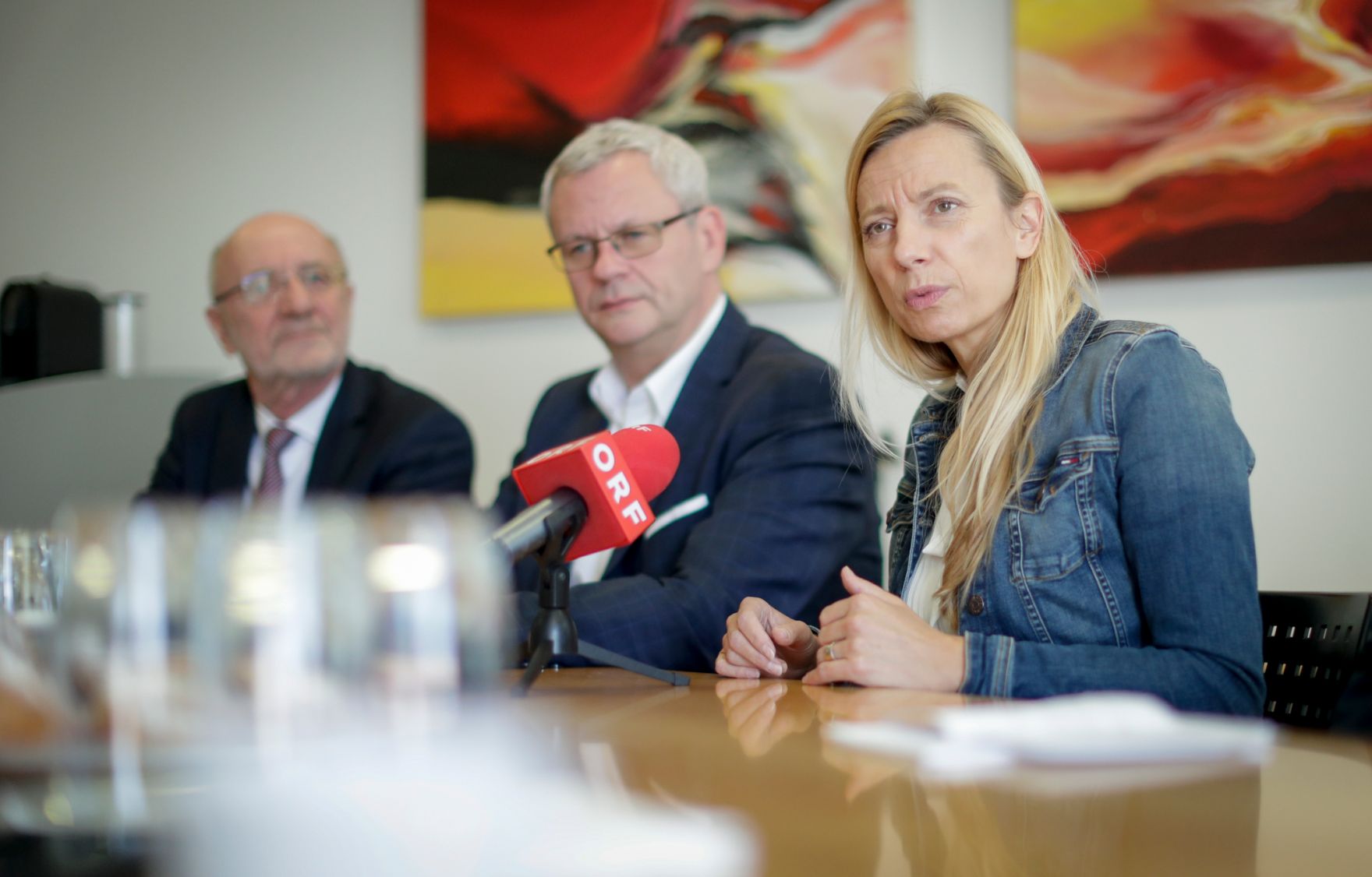 Am 4. Februar 2019 reiste Bundesministerin Juliane Bogner-Strau&szlig; anl&auml;sslich eines Bundesl&auml;ndertags ins Burgenland. Im Bild zu Besuch bei der Steuerberatungskanzlei Roth.