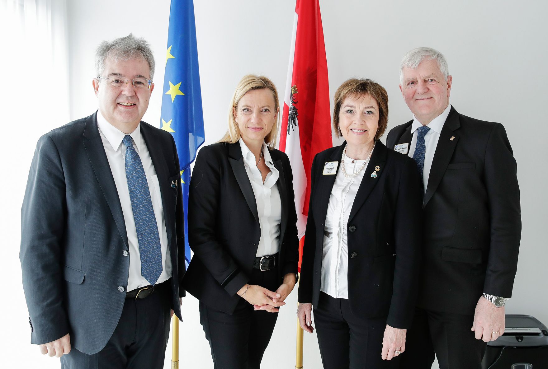 Am 6. Februar 2019 empfing Bundesministerin Juliane Bogner-Strau&szlig; (im Bild) die Pr&auml;sidentin des Lions Club International Gudrun Yngvadottir in ihrem B&uuml;ro.