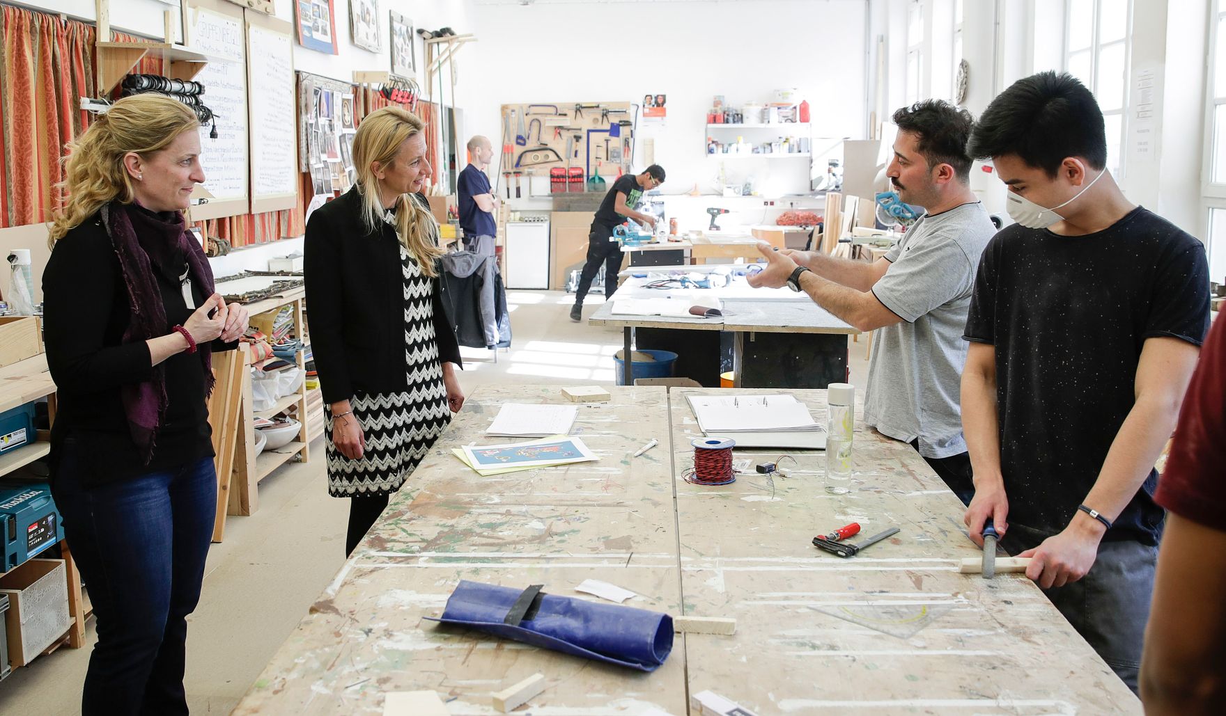 Am 25. Februar 2019 besuchte Bundesministerin Juliane Bogner-Strau&szlig; (im Bild) das Berufsp&auml;dagogische Institut der &Ouml;sterreichische JungArbeiterBewegung &Ouml;JAB.