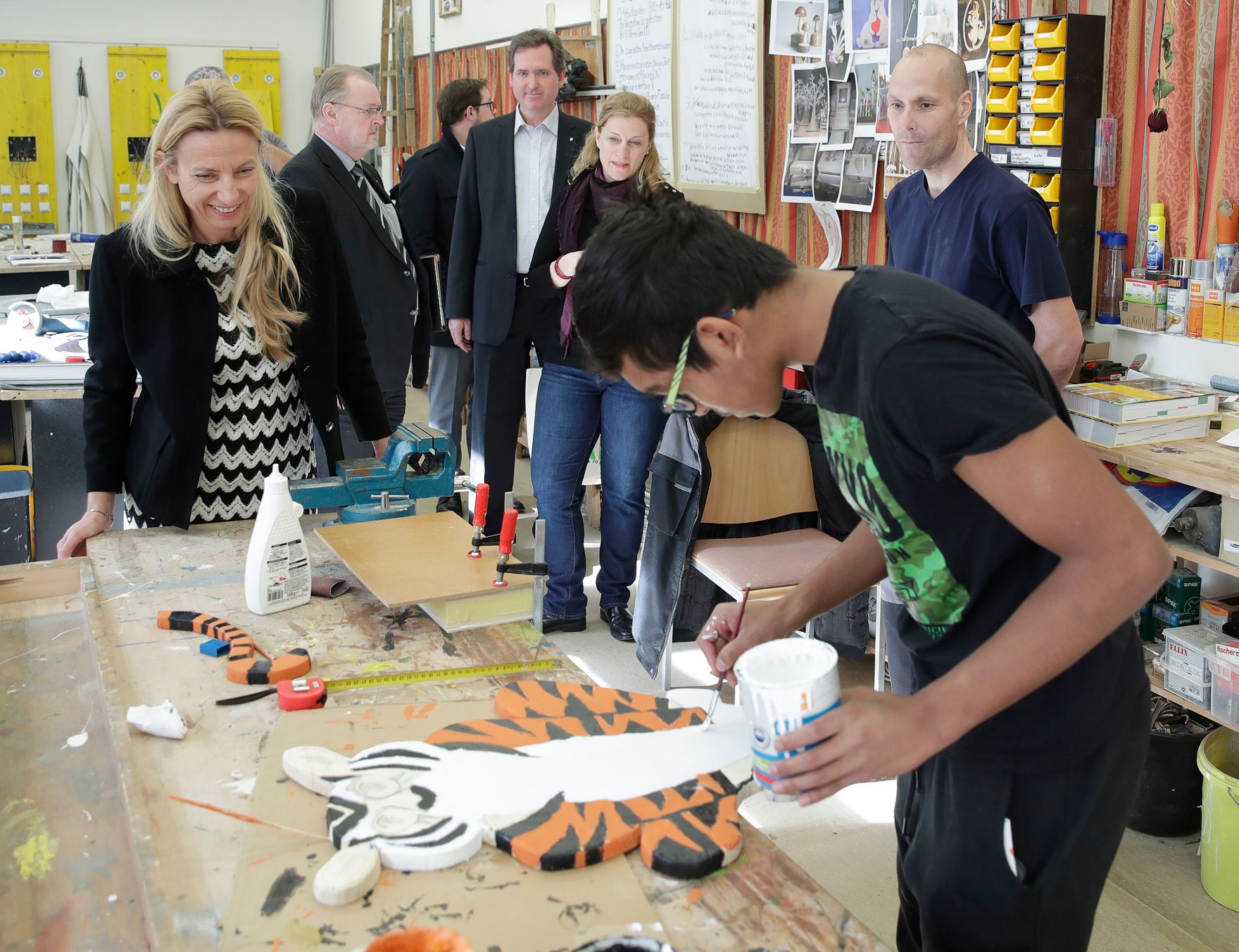 Am 25. Februar 2019 besuchte Bundesministerin Juliane Bogner-Strau&szlig; (im Bild) das Berufsp&auml;dagogische Institut der &Ouml;sterreichische JungArbeiterBewegung &Ouml;JAB.
