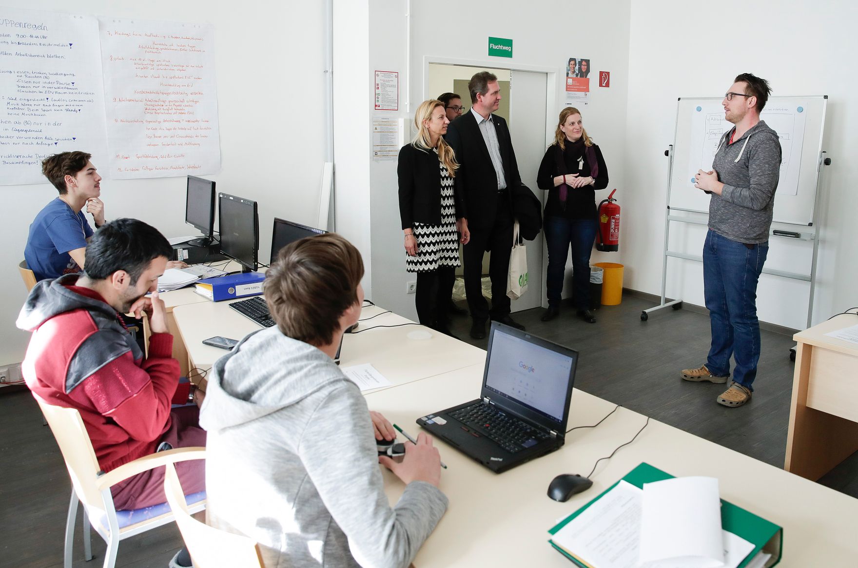 Am 25. Februar 2019 besuchte Bundesministerin Juliane Bogner-Strau&szlig; (im Bild) das Berufsp&auml;dagogische Institut der &Ouml;sterreichische JungArbeiterBewegung &Ouml;JAB.