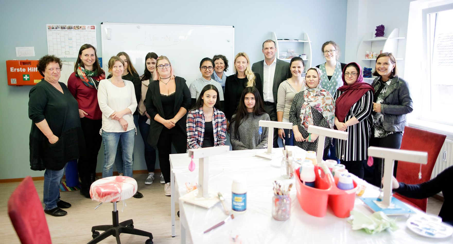 Am 30. April 2019 reiste Bundesministerin Juliane Bogner-Strau&szlig; anl&auml;sslich eines Bundesl&auml;ndertags nach K&auml;rnten. Im Bild beim Besuch des M&auml;dchen Zentrum Klagenfurt.