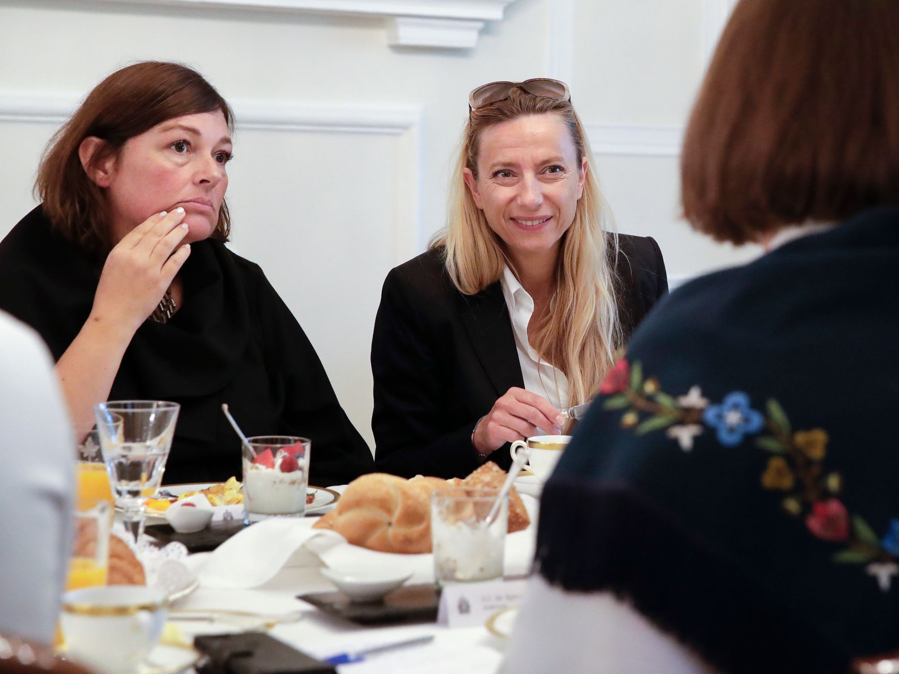 Am 17. Mai 2019 nahm Bundesministerin Juliane Bogner-Strau&szlig; (im Bild) an einem Arbeitsfr&uuml;hst&uuml;ck mit Botschafterinnen und Botschafter in der kanadischen Botschafter teil.