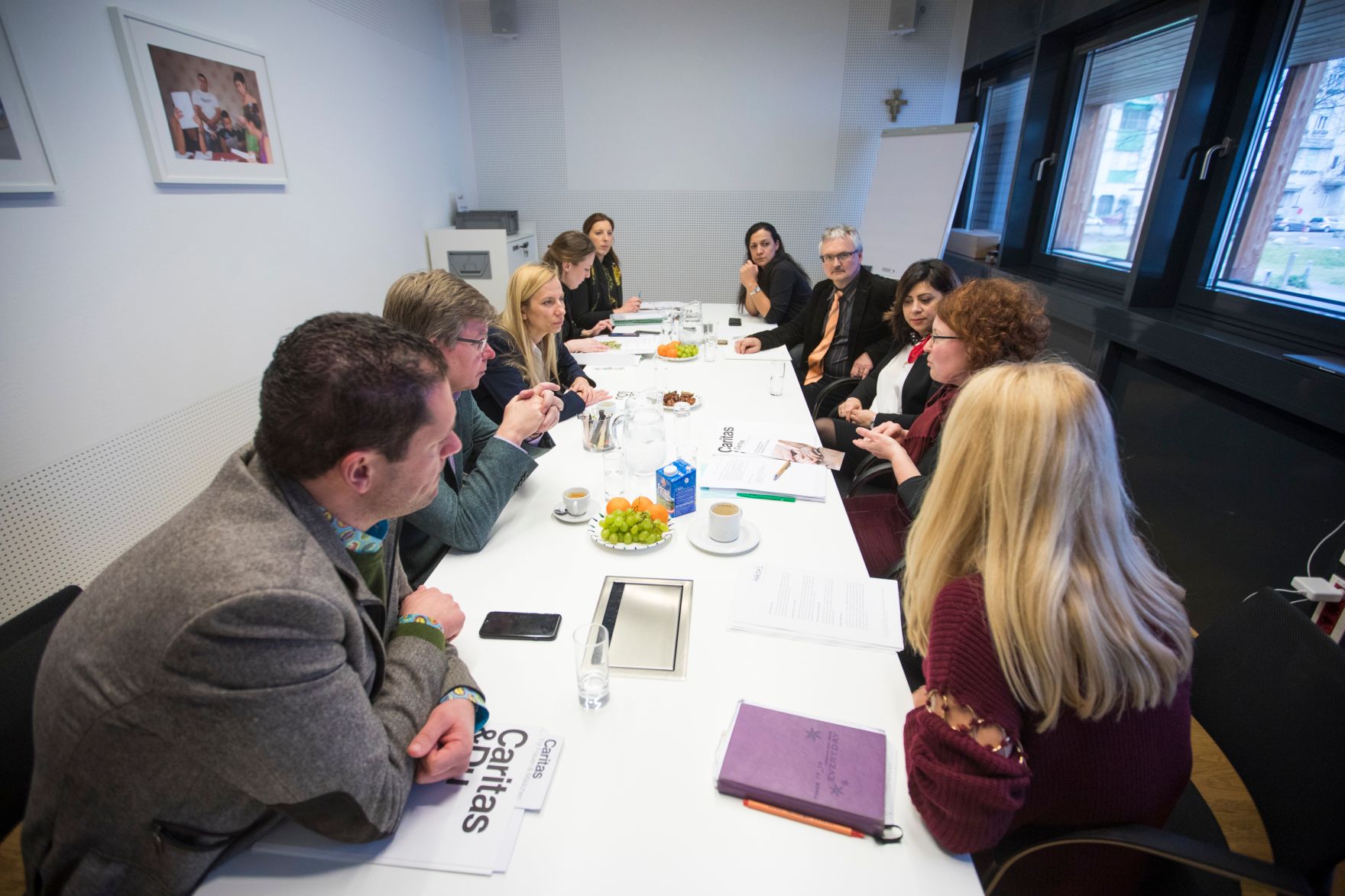 Am 1. Februar 2018 besuchte Bundesministerin Juliane Bogner-Strau&szlig; (l.m.) die frauenspezifische Caritas-Beratungsstelle "DIVAN" in Graz.