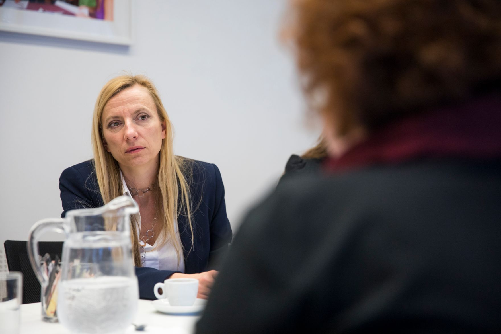 Am 1. Februar 2018 besuchte Bundesministerin Juliane Bogner-Strau&szlig; (im Bild) die frauenspezifische Caritas-Beratungsstelle "DIVAN" in Graz.