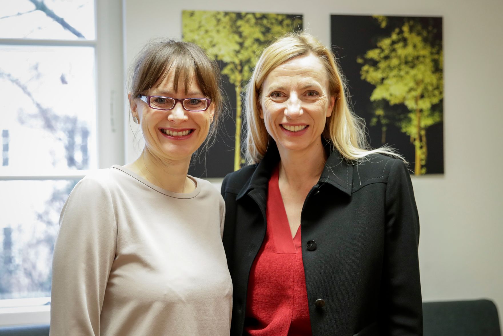 Am 16. M&auml;rz 2018 reiste Bundesministerin Juliane Bogner-Strau&szlig; (r.) im Zuge eines Bundesl&auml;ndertags nach Salzburg. Im Bild mit Landesr&auml;tin Martina Berthold (l.).