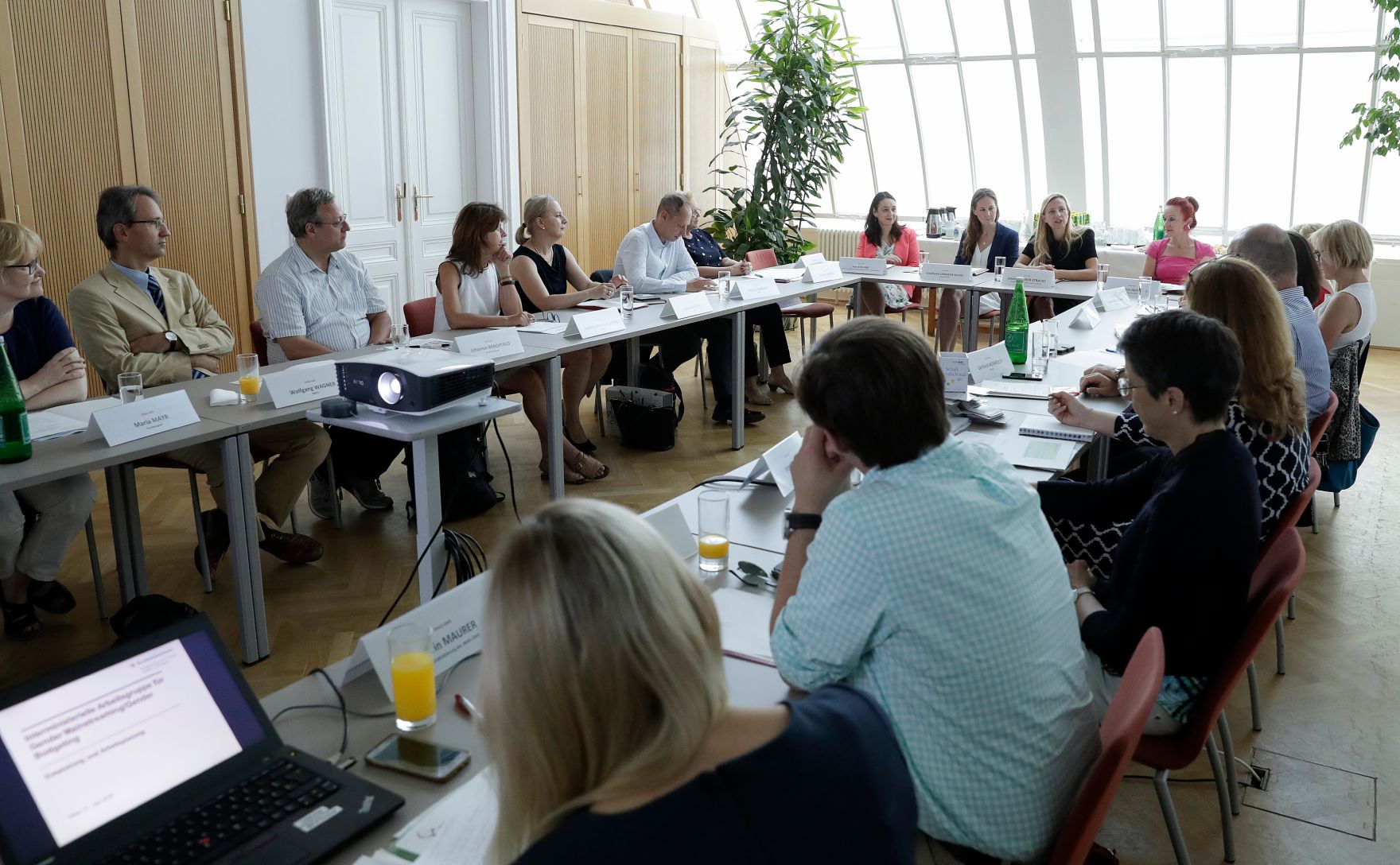 Am 21. Juni 2018 nahm Bundesministerin Juliane Bogner-Strau&szlig; an der Sitzung der Interministeriellen Arbeitsgruppe Gender Mainstreaming/Budgeting teil.