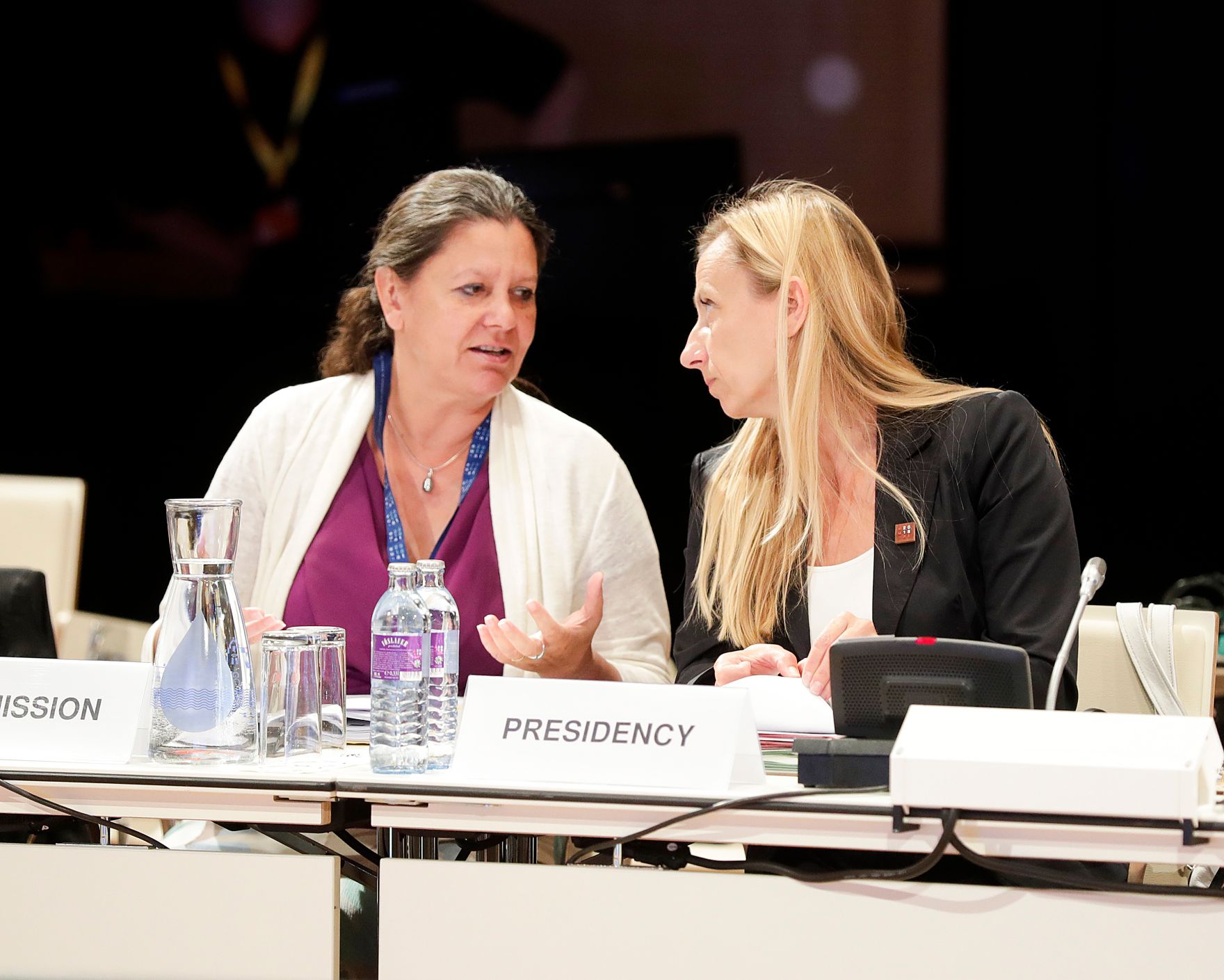 Am 23. Juli 2018 nahm Bundesministerin Juliane Bogner-Strau&szlig; (r.) im Rahmen des &ouml;sterreichischen Ratsvorsitzes an der Sitzung der High Level Group on Gender Mainstreaming teil.