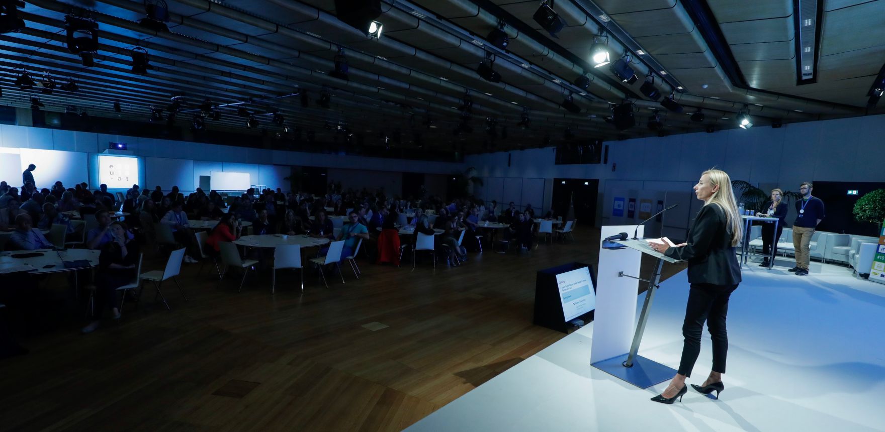 Am 2. September 2018 nahm Bundesministerin Juliane Bogner-Strau&szlig; (im Bild) an der Jugendkonferenz der Europ&auml;ischen Union teil.