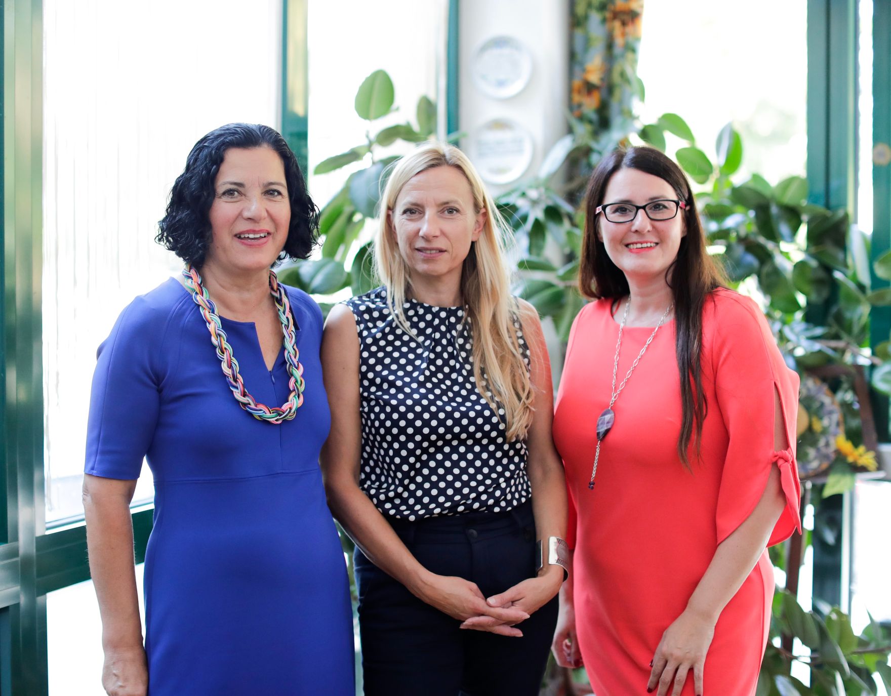 Am 6. September 2018 reiste Bundesministerin Juliane Bogner-Strau&szlig; (m.) im Zuge eines Bundesl&auml;ndertags ins Burgenland. Im Bild beim Besuch der F&ouml;rderwerkst&auml;tte "Rettet das Kind".