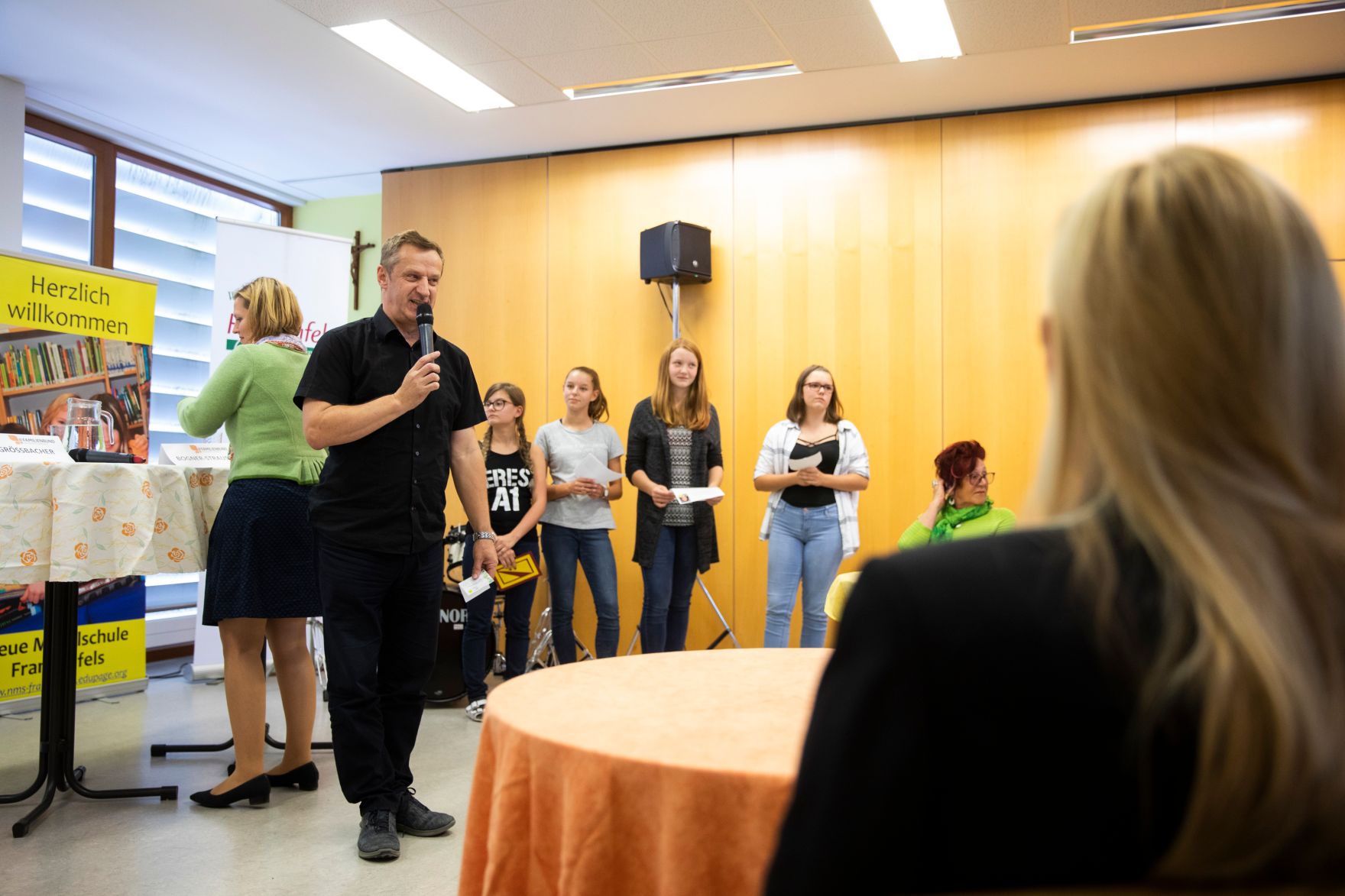 Am 24. September 2018 reiste Bundesministerin Juliane Bogner-Strau&szlig; anl&auml;sslich eines Bundesl&auml;ndertags nach Nieder&ouml;sterreich. Im Bild beim "Speed Talking" des nieder&ouml;sterreichischen Familienbundes in Frankenfels.
