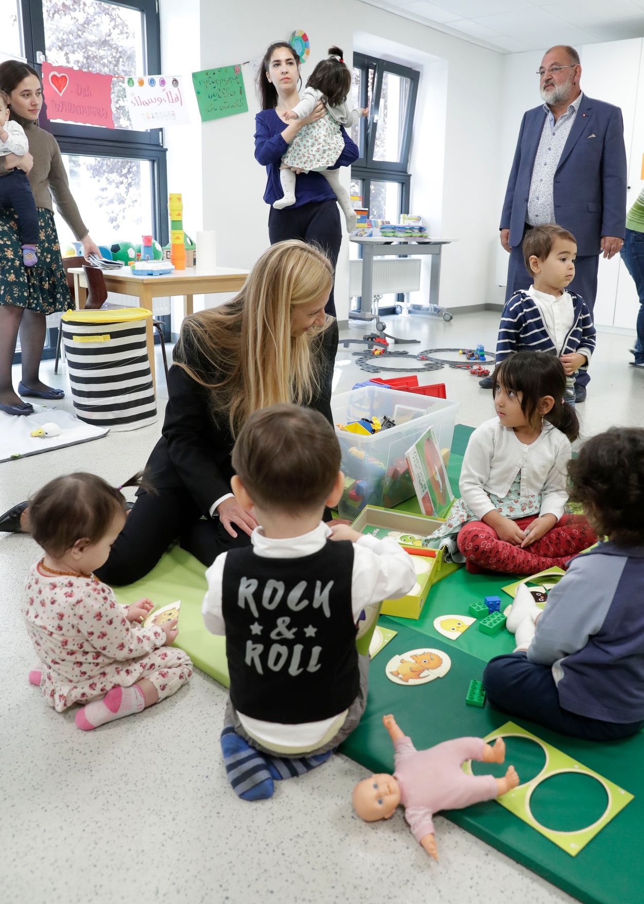 Am 25. September 2018 besichtigte Bundesministerin Juliane Bogner-Strau&szlig; das Projekt &bdquo;Start Wien Fl&uuml;chtlinge - Integration ab Tag 1&ldquo; in der Volksschule Brigittenau.