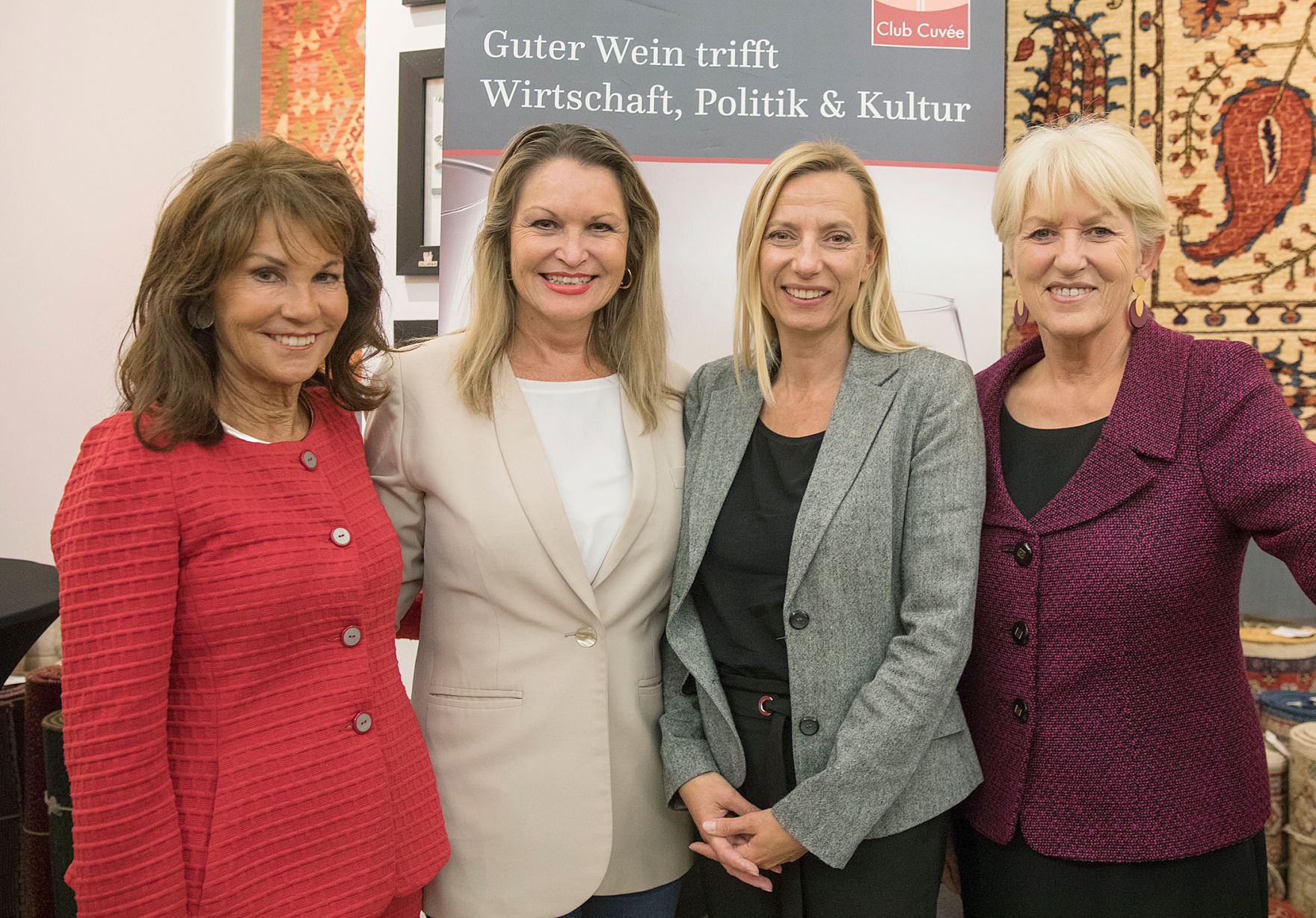 Am 26. September 2018 war Bundesministerin Juliane Bogner-Strau&szlig; (2.v.r.) zu Gast beim Club Cuv&eacute;e.