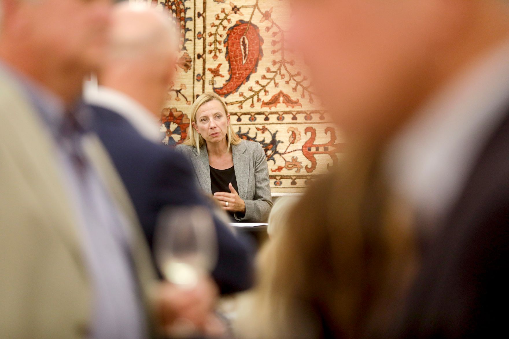 Am 26. September 2018 war Bundesministerin Juliane Bogner-Strau&szlig; (im Bild) zu Gast beim Club Cuv&eacute;e.