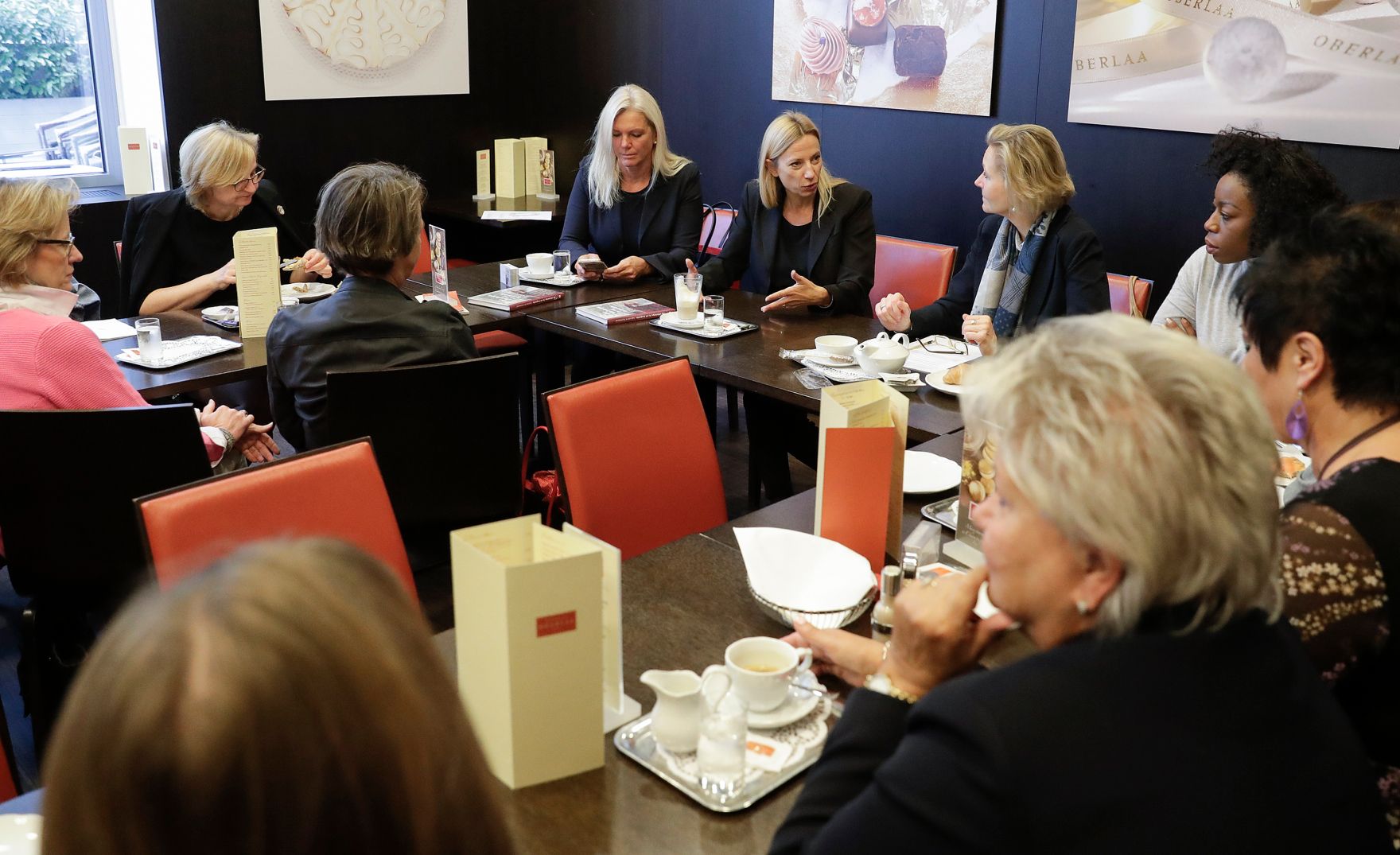 Am 9. Oktober 2018 nahm Bundesministerin Juliane Bogner-Strau&szlig; (im Bild) an einem Fr&uuml;hst&uuml;ck des Forums "Frau im &Ouml;sterreichischen Gewerbeverein" teil.