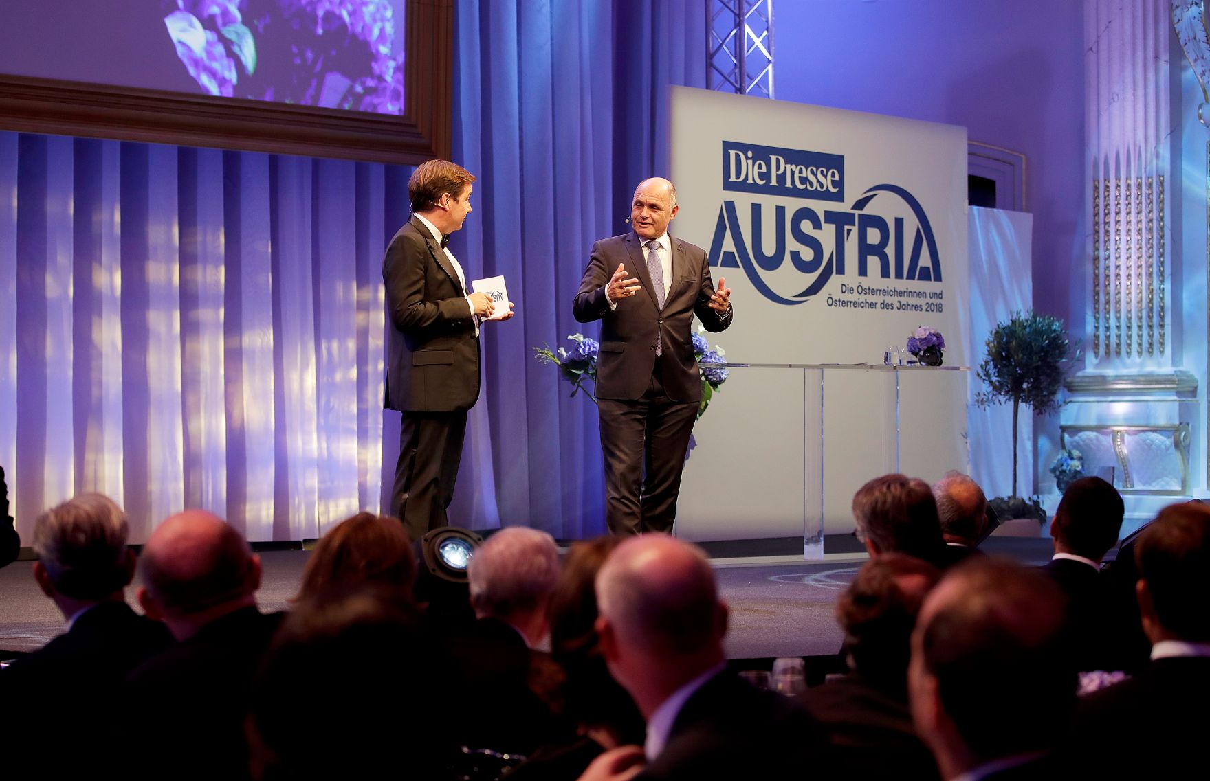 Am 23. Oktober 2018 nahm Bundesministerin Juliane Bogner-Strau&szlig; an der Austria'18-Gala teil.