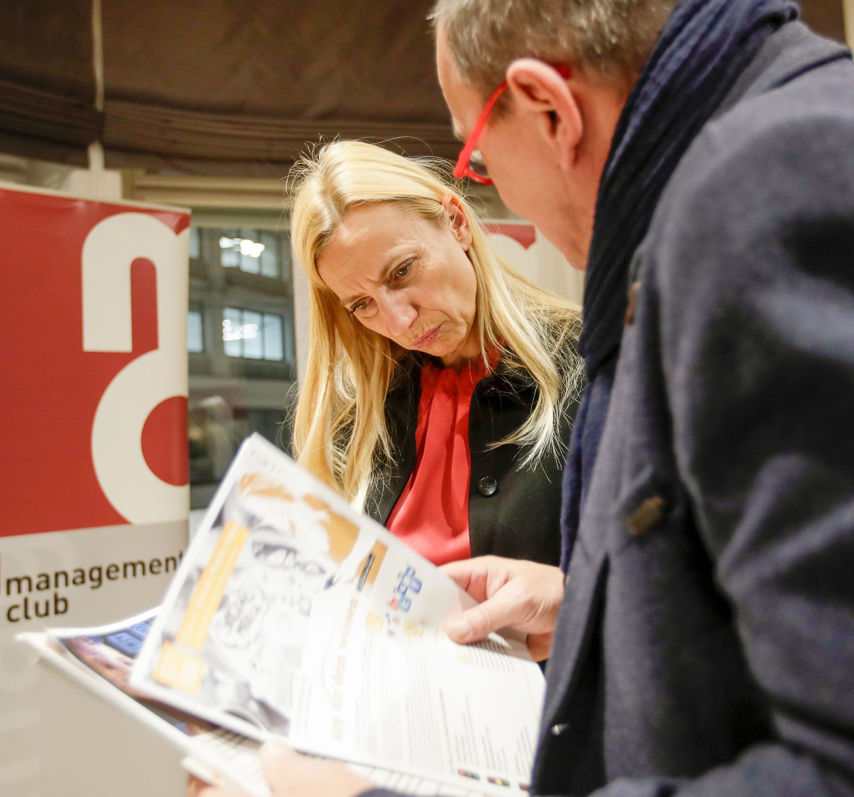 Am 22. Oktober 2018 nahm Bundesministerin Juliane Bogner-Strau&szlig; (l.) an der Podiumsdiskussion im Management Club teil.