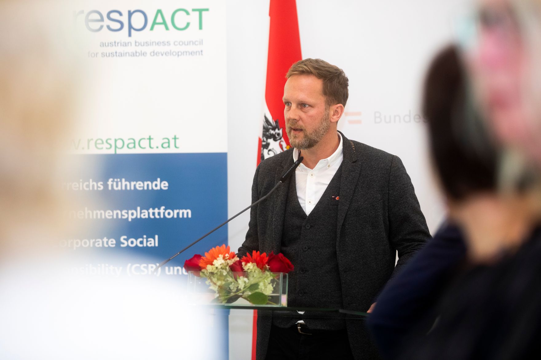 Am 30. Oktober 2018 nahm Bundesministerin Juliane Bogner-Strau&szlig; am CEO Business Lunch im Bundeskanzleramt teil.