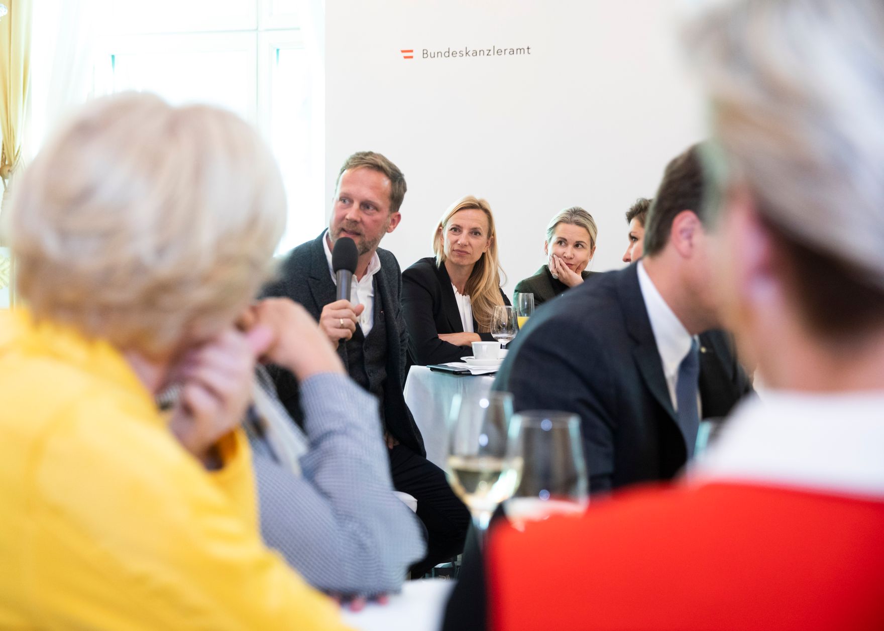 Am 30. Oktober 2018 nahm Bundesministerin Juliane Bogner-Strau&szlig; am CEO Business Lunch im Bundeskanzleramt teil.