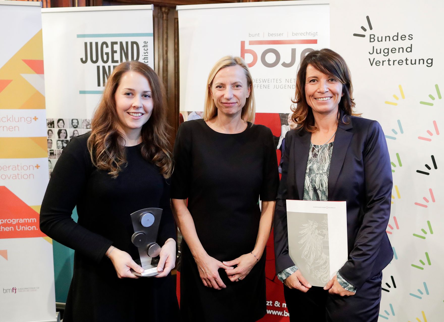 Am 7. November 2018 &uuml;berreichte Bundesministerin Juliane Bogner-Strau&szlig; den &Ouml;sterreichischen Jugendpreis 2018.