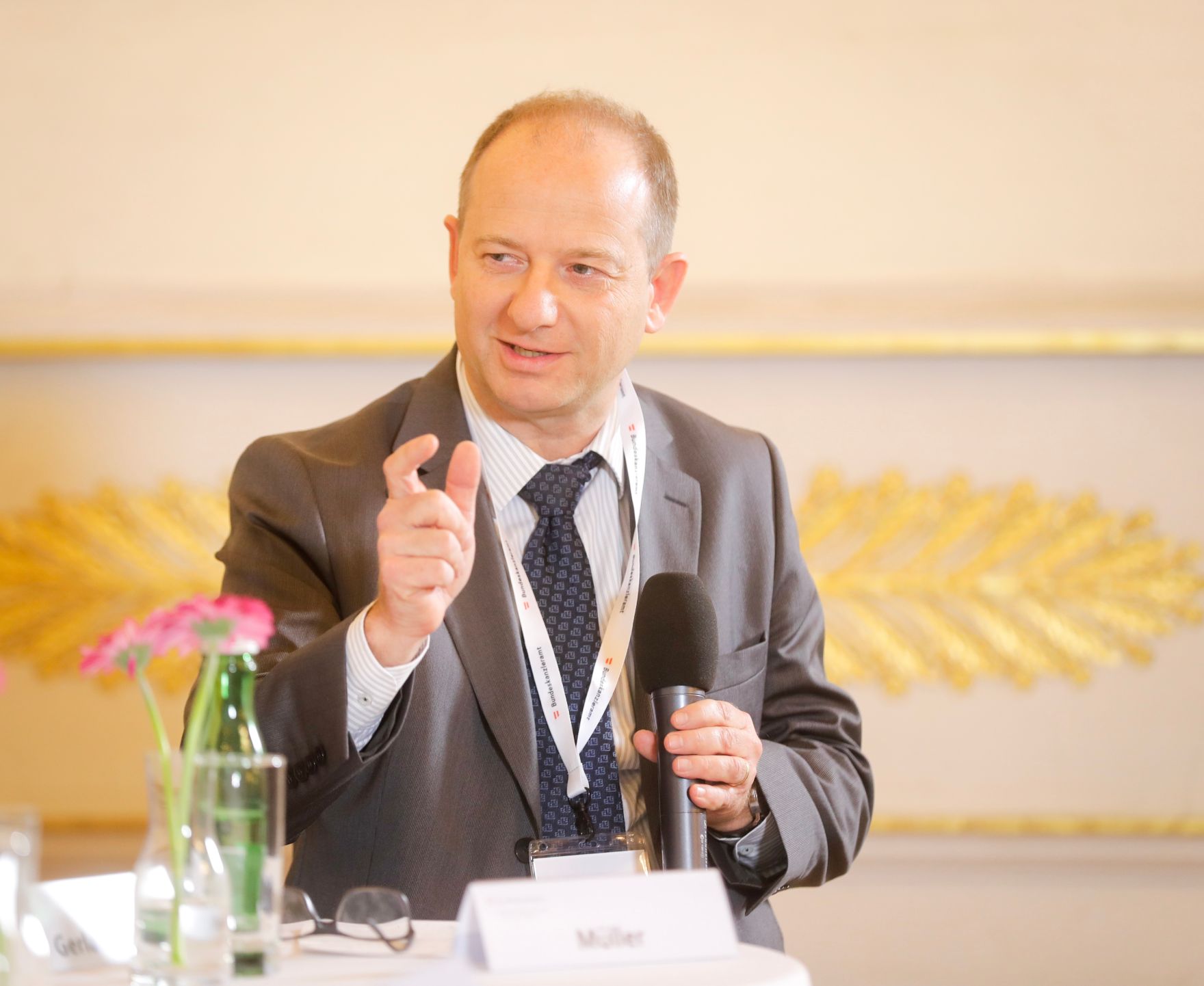 Am 13. November 2018 fand das &quot;Fachsymposium Familie.Arbeit.Zukunft &ndash; Ver&auml;nderungen in der Arbeitswelt&quot; im Bundeskanzleramt statt. Im Bild Christof M&uuml;ller, Leiter der Human Resources Generali Gruppe &Ouml;sterreich.