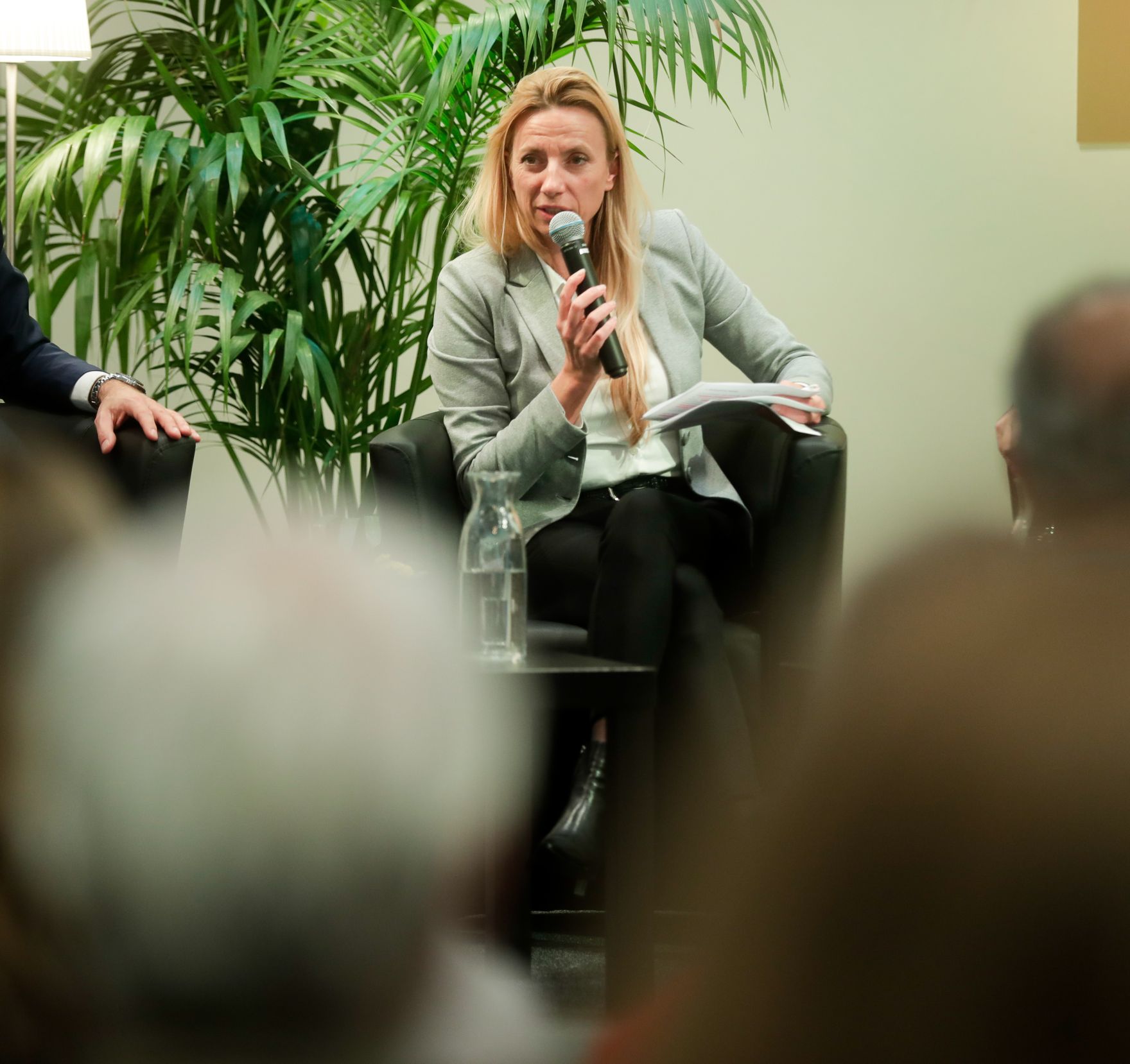 Am 13. November 2018 nahm Bundesministerin Juliane Bogner-Strau&szlig; (im Bild) an der Podiumsdiskussion &bdquo;Rechte chronisch kranker Sch&uuml;ler&ldquo; teil.