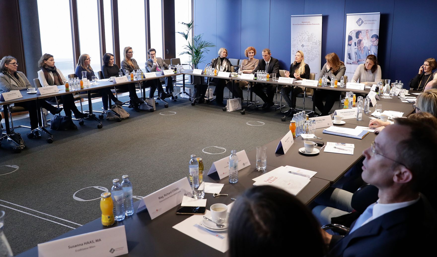 Am 22. November 2018 nahm Bundesministerin Juliane Bogner-Strau&szlig; am Vernetzungstreffen zum Thema Betriebliche Kinderbetreuung teil.