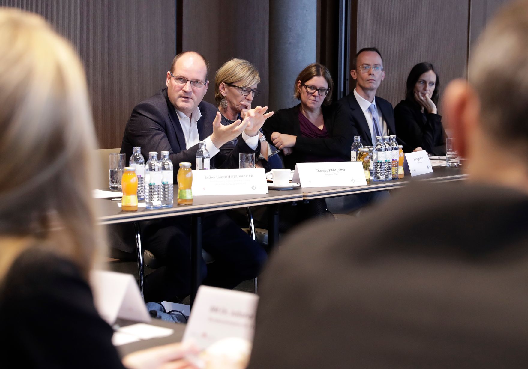 Am 22. November 2018 nahm Bundesministerin Juliane Bogner-Strau&szlig; am Vernetzungstreffen zum Thema Betriebliche Kinderbetreuung teil.