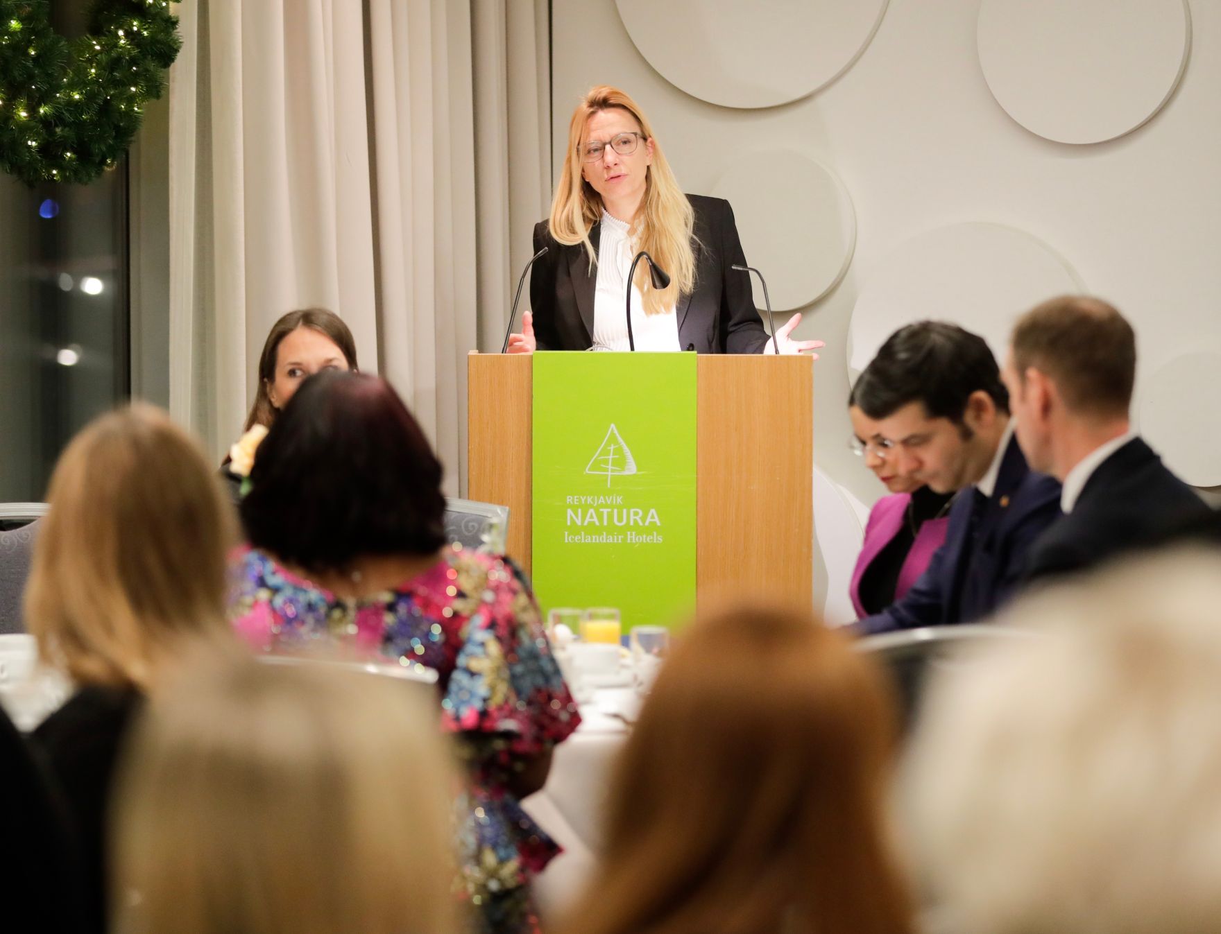 Am 27. November 2018 reiste Bundesministerin Juliane Bogner-Strau&szlig; (im Bild) anl&auml;sslich der Future of Europe Debatte nach Island.