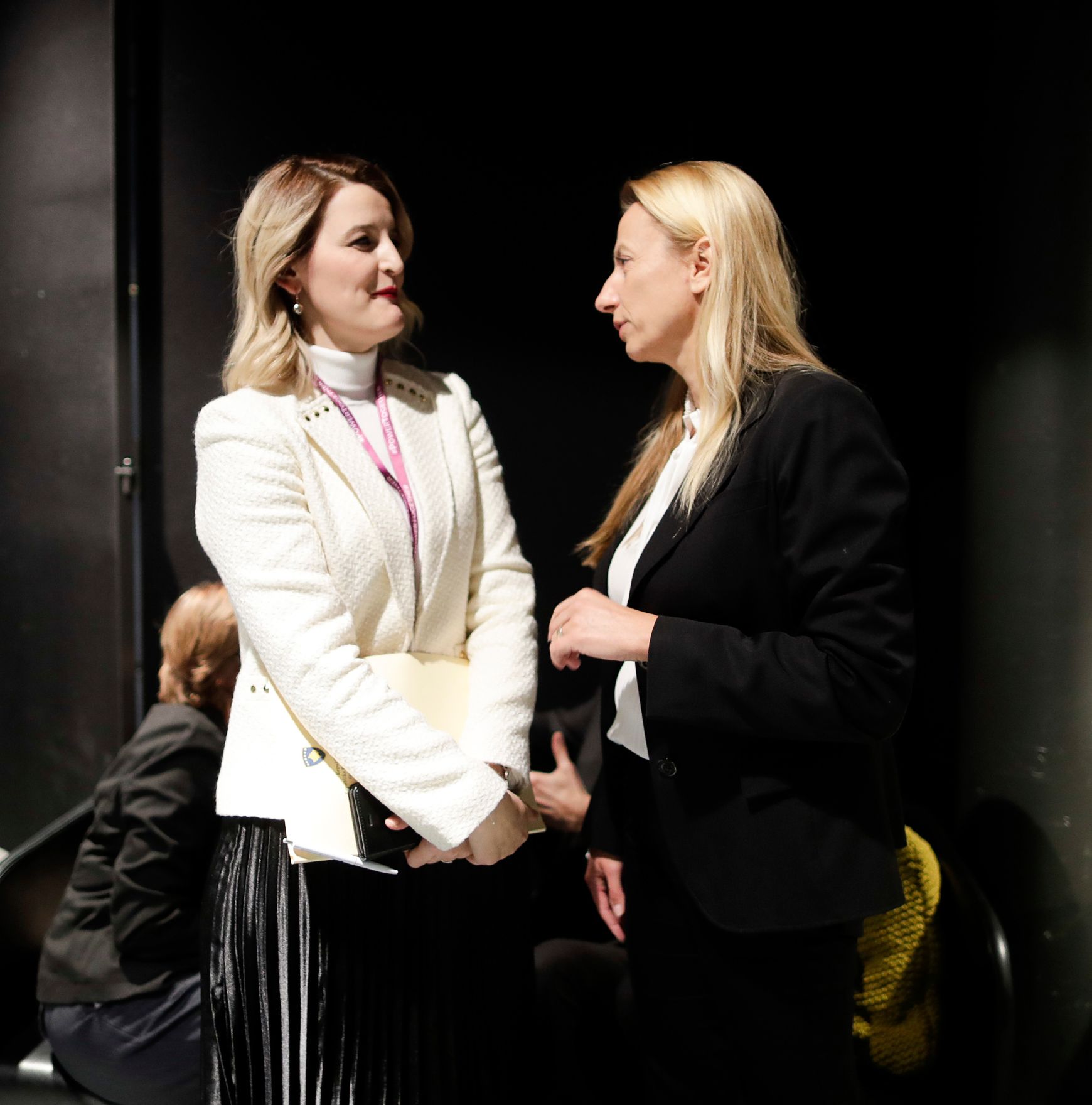 Am 27. November 2018 reiste Bundesministerin Juliane Bogner-Strau&szlig; (r.) anl&auml;sslich des Women Leaders Global Forum nach Island. Im Bild mit EU-Ministerin Dhurata Hoxha (l.).