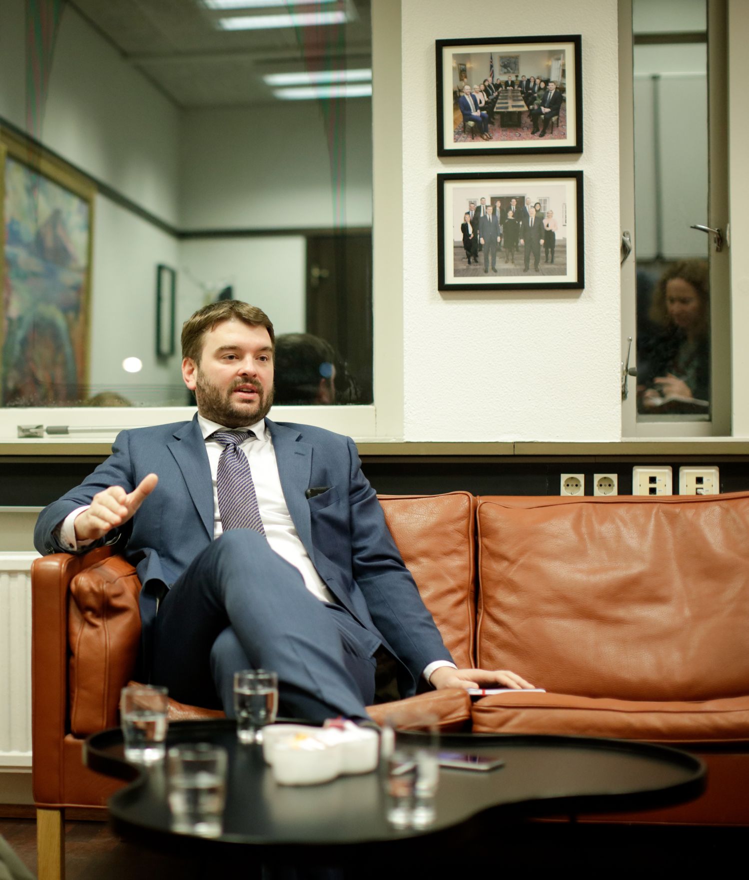 Am 28. November 2018 setzte Bundesministerin Juliane Bogner-Strau&szlig; ihre Reise nach Island fort. Im Bild bei einem Arbeitsgespr&auml;ch mit dem Minister f&uuml;r Soziales und Gleichberechtigung &Aacute;smundur Einar Da&eth;ason.