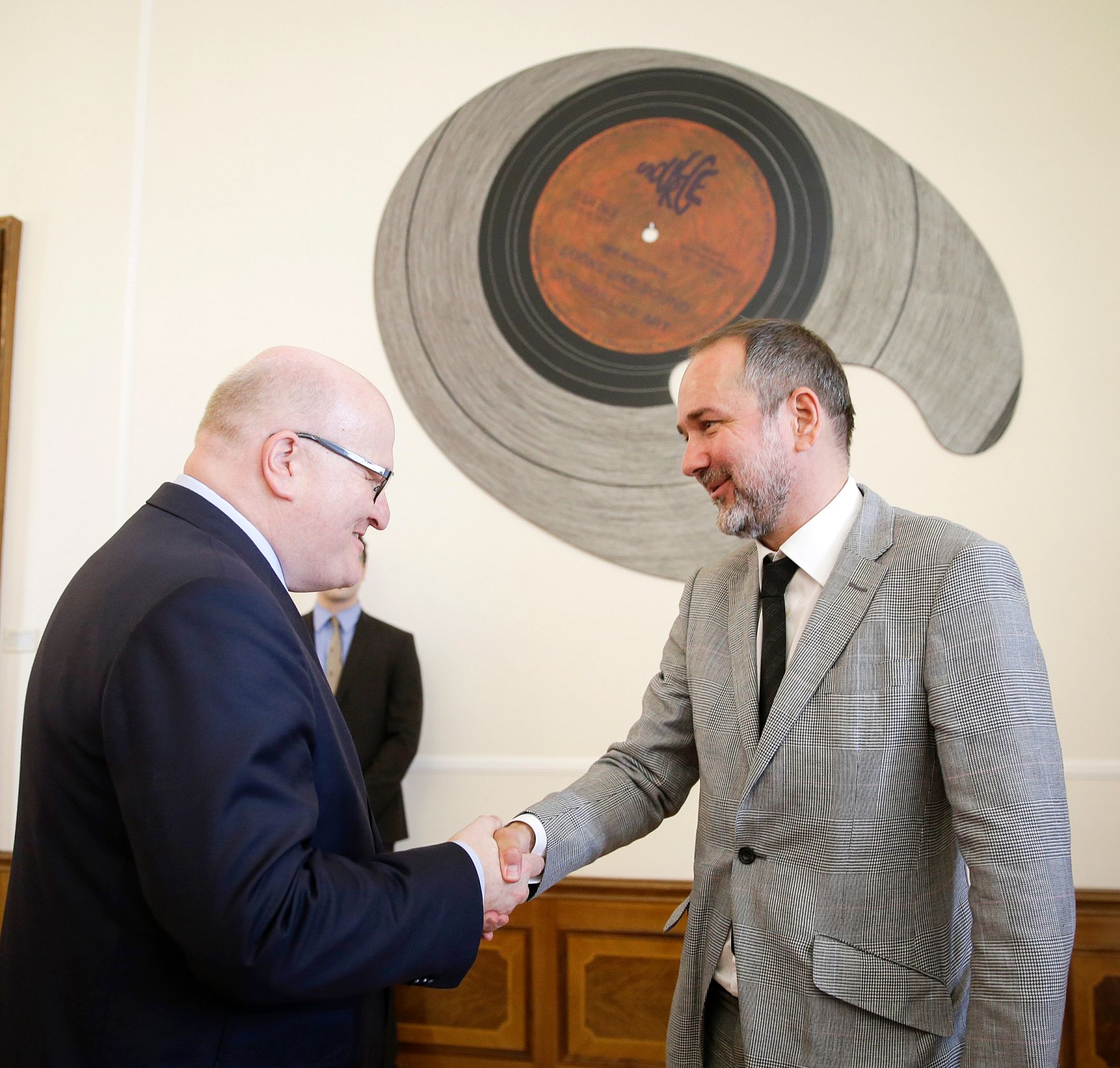 Am 6. Juni 2016 empfing Kunst- und Kulturminister Thomas Drozda (r.) den tschechischen Kulturminister Daniel Herman (l.) zu einem Arbeitsgespr&auml;ch.