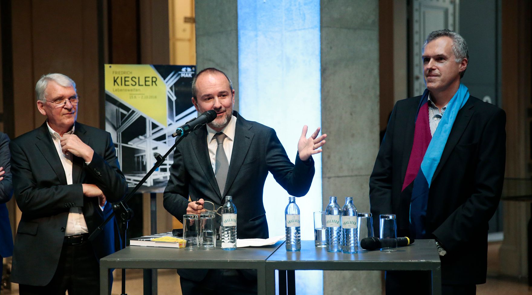 Am 14. Juni 2016 er&ouml;ffnete Kunst- und Kulturminister Thomas Drozda die Ausstellung "FRIEDRICH KIESLER. Lebenswelten" im Museum f&uuml;r angewandte Kunst (MAK).