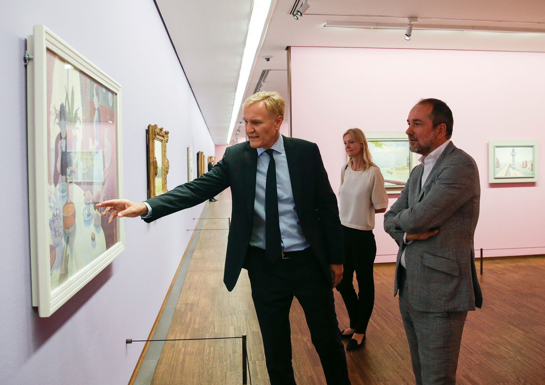 Am 15.September 2016 er&ouml;ffnete Kunst- und Kulturminister Thomas Drozda (r.) die Ausstellung "Seurat, Signac, Van Gogh - Wege des Pointilismus" in der Albertina. Im Bild mit dem Direktor der Albertina Klaus Albrecht Schr&ouml;der (l.).
