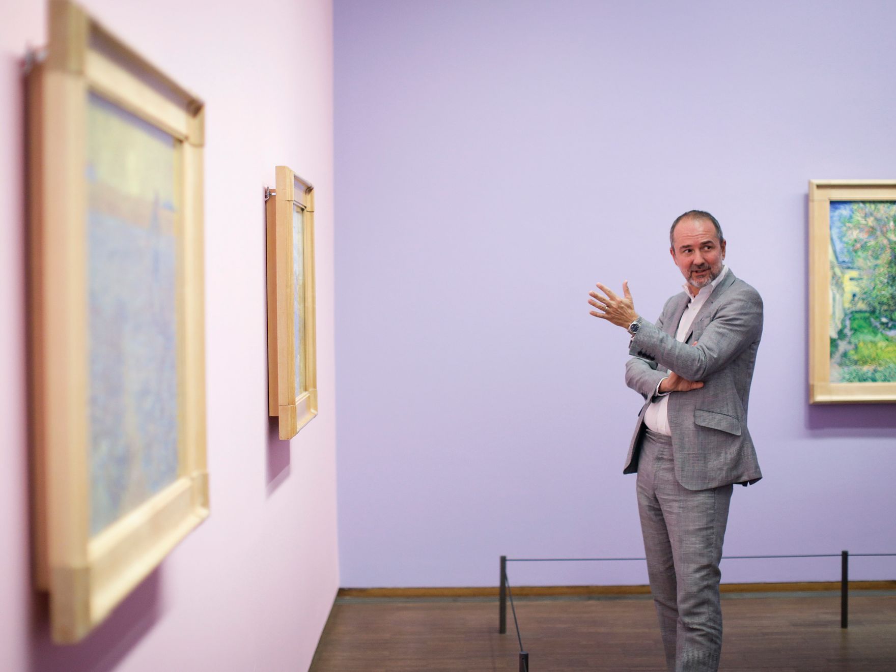 Am 15.September 2016 er&ouml;ffnete Kunst- und Kulturminister Thomas Drozda (im Bild) die Ausstellung "Seurat, Signac, Van Gogh - Wege des Pointilismus" in der Albertina.
