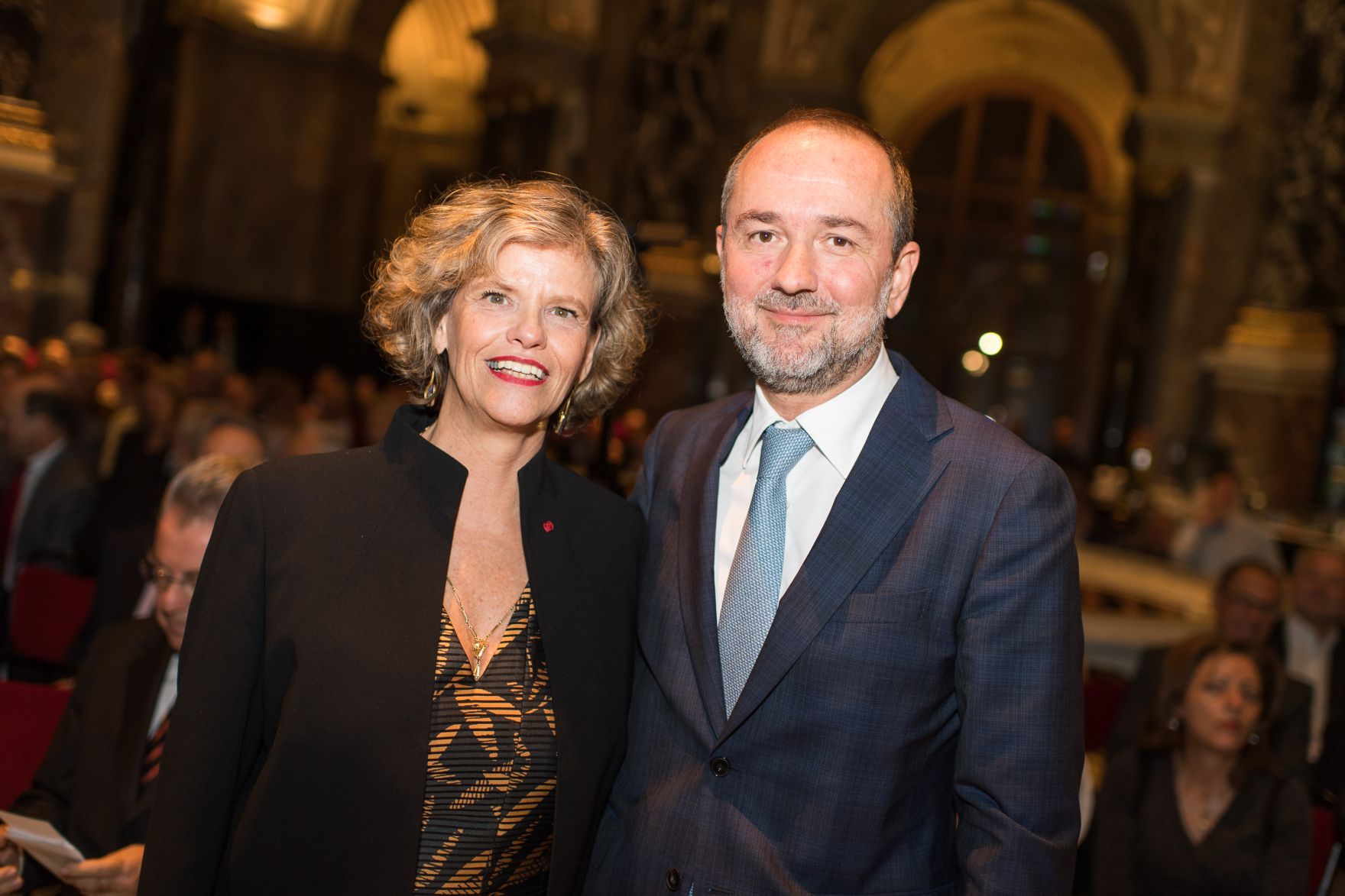 Am 17. Oktober 2016 sprach Kunst- und Kulturminister Thomas Drozda anl&auml;sslich des Festaktes des 125-j&auml;hrigen Bestehens des Kunsthistorischen Museums. Im Bild mit der Generaldirektorin des KHM-Museumsverbandes Sabine Haag (l.).